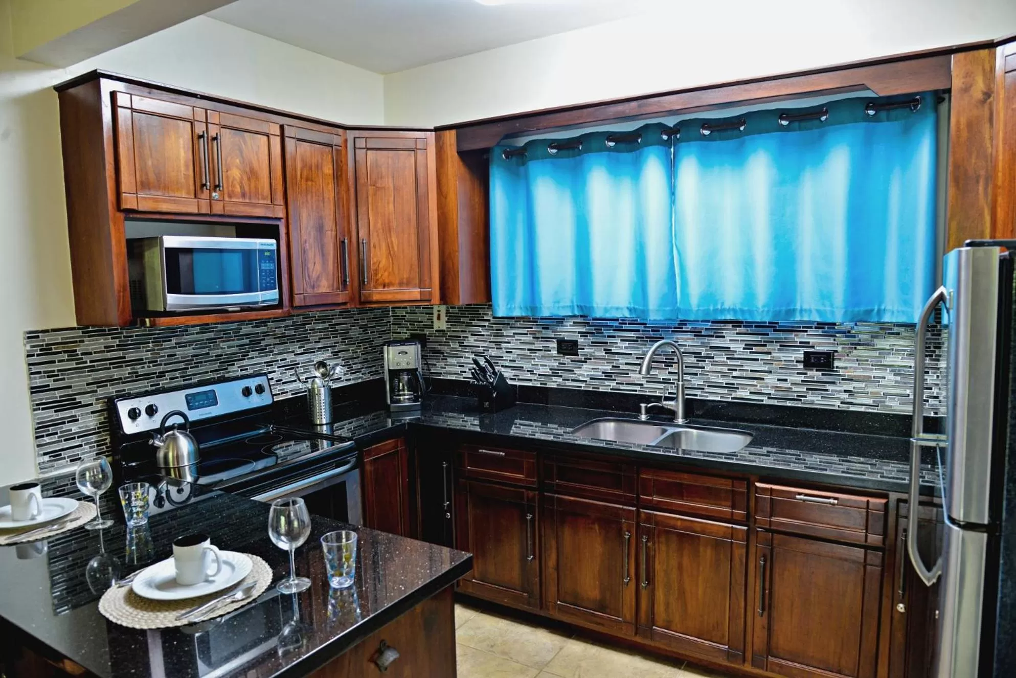 kitchen in Beach House Condos, Negril
