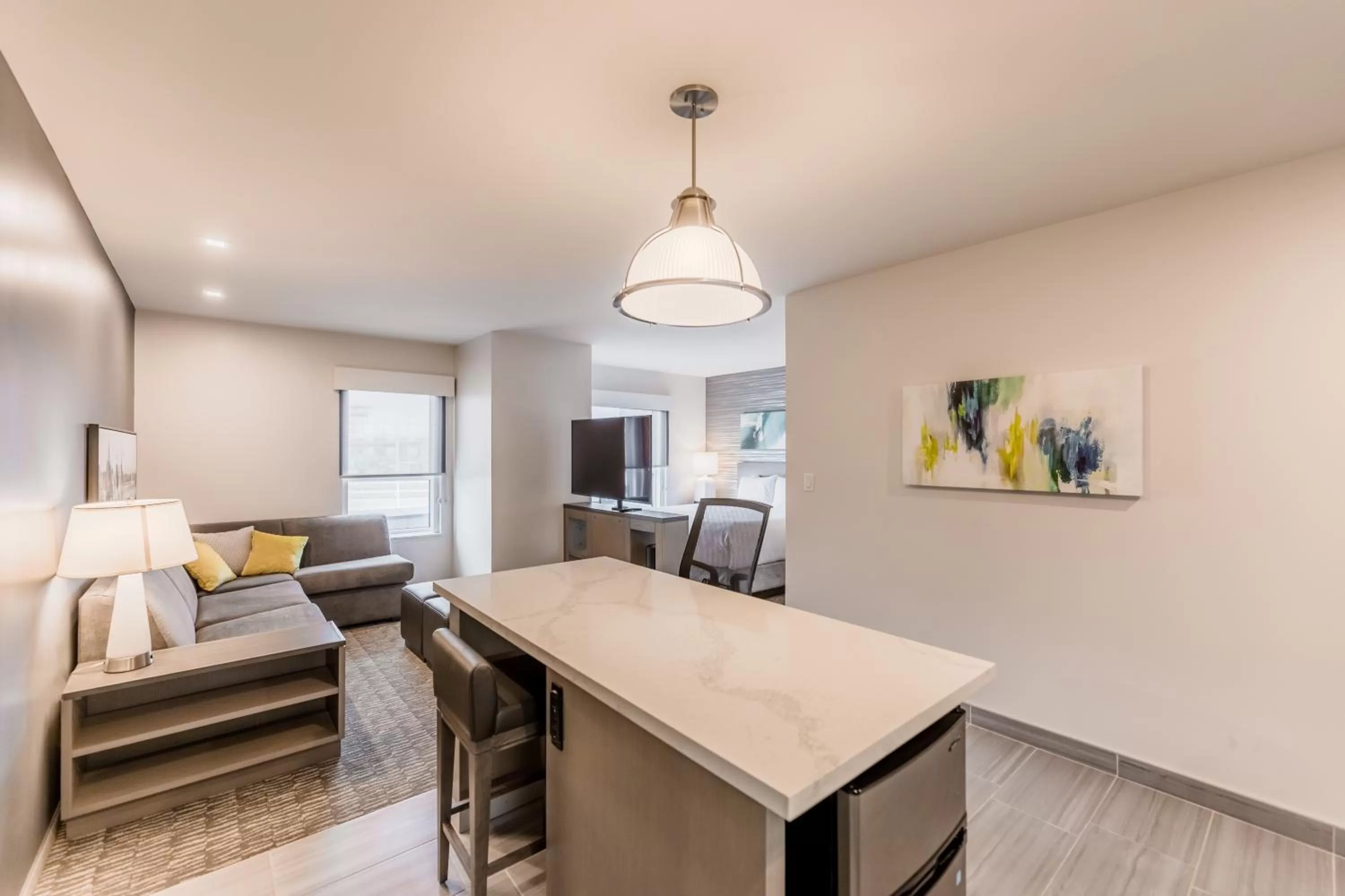 Seating area in Hyatt House Winnipeg South Outlet Collection
