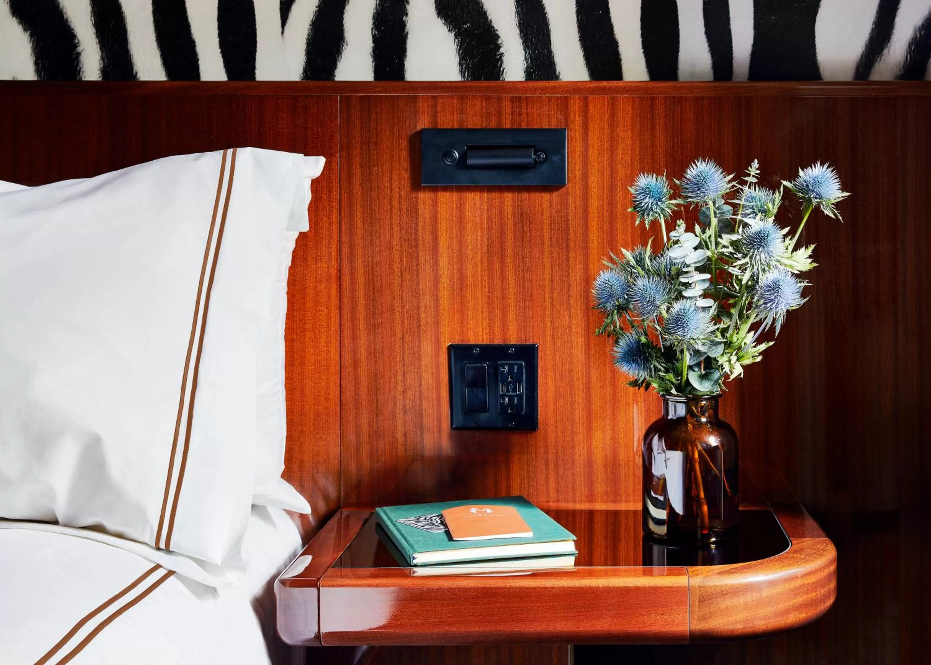 Decorative detail, Bed in Hotel Hendricks