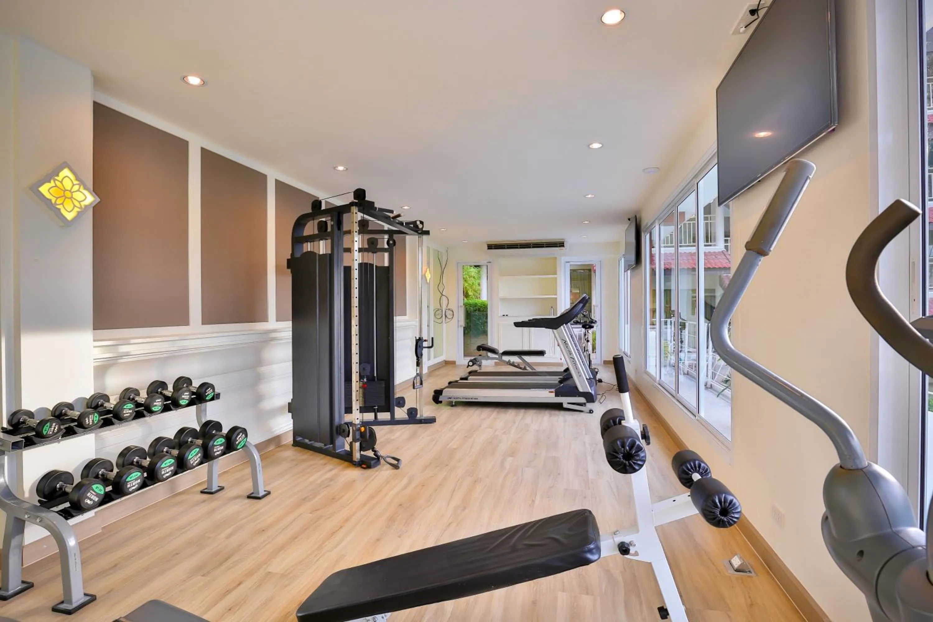 Fitness centre/facilities in Chanalai Flora Resort, Kata Beach