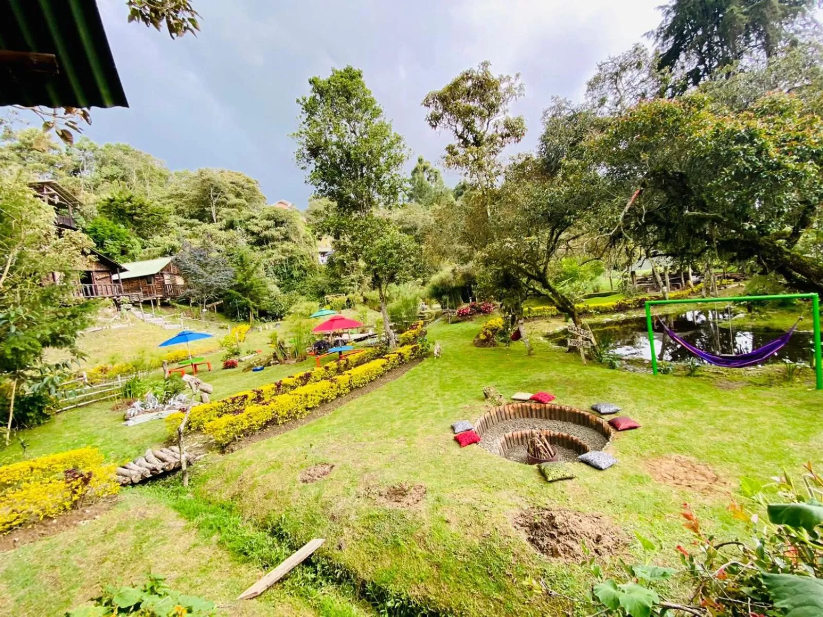 Patio in Cabañas Rústicas El Viejo Tambo By Rotamundos