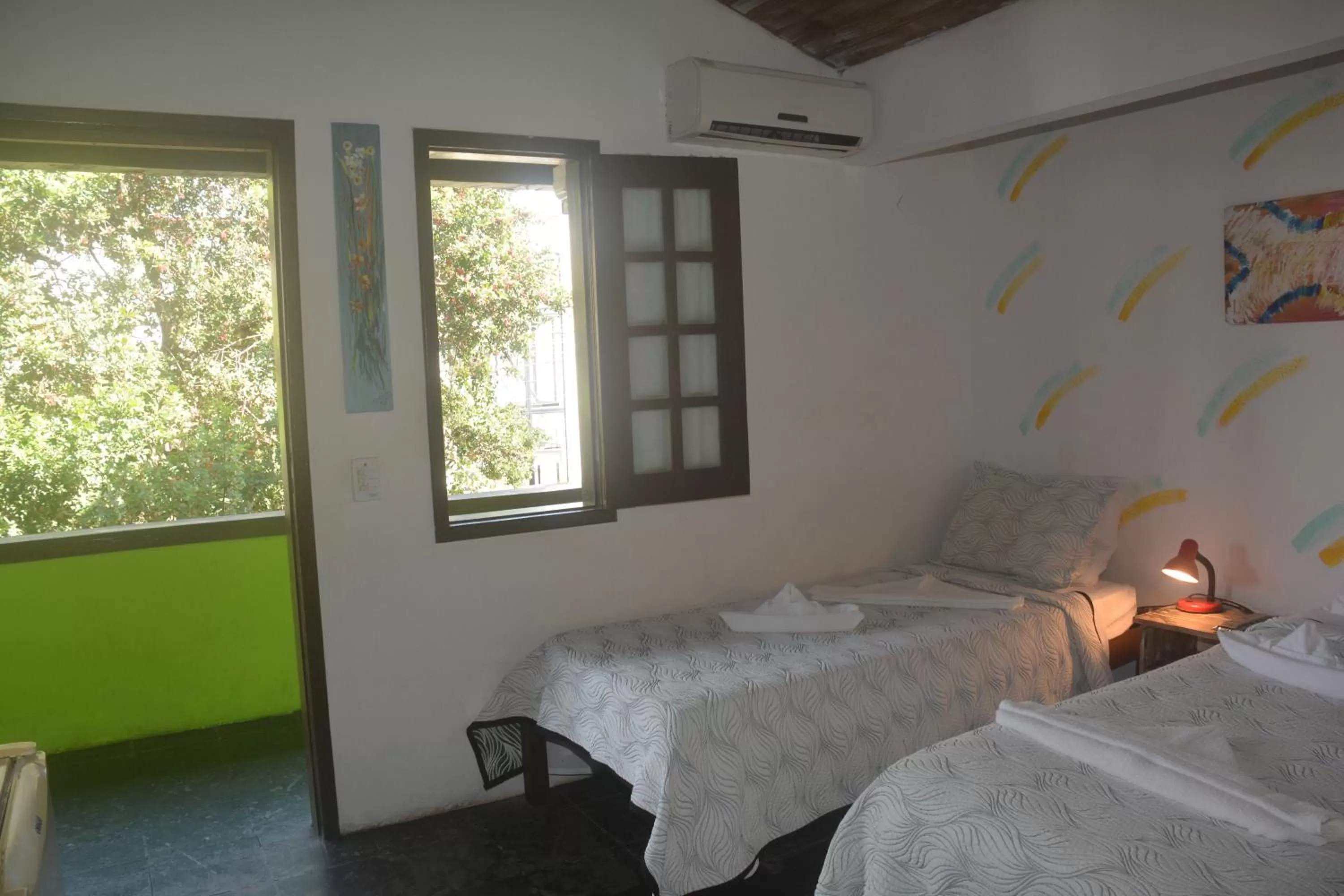 View (from property/room), Bed in Pousada Mare Blue