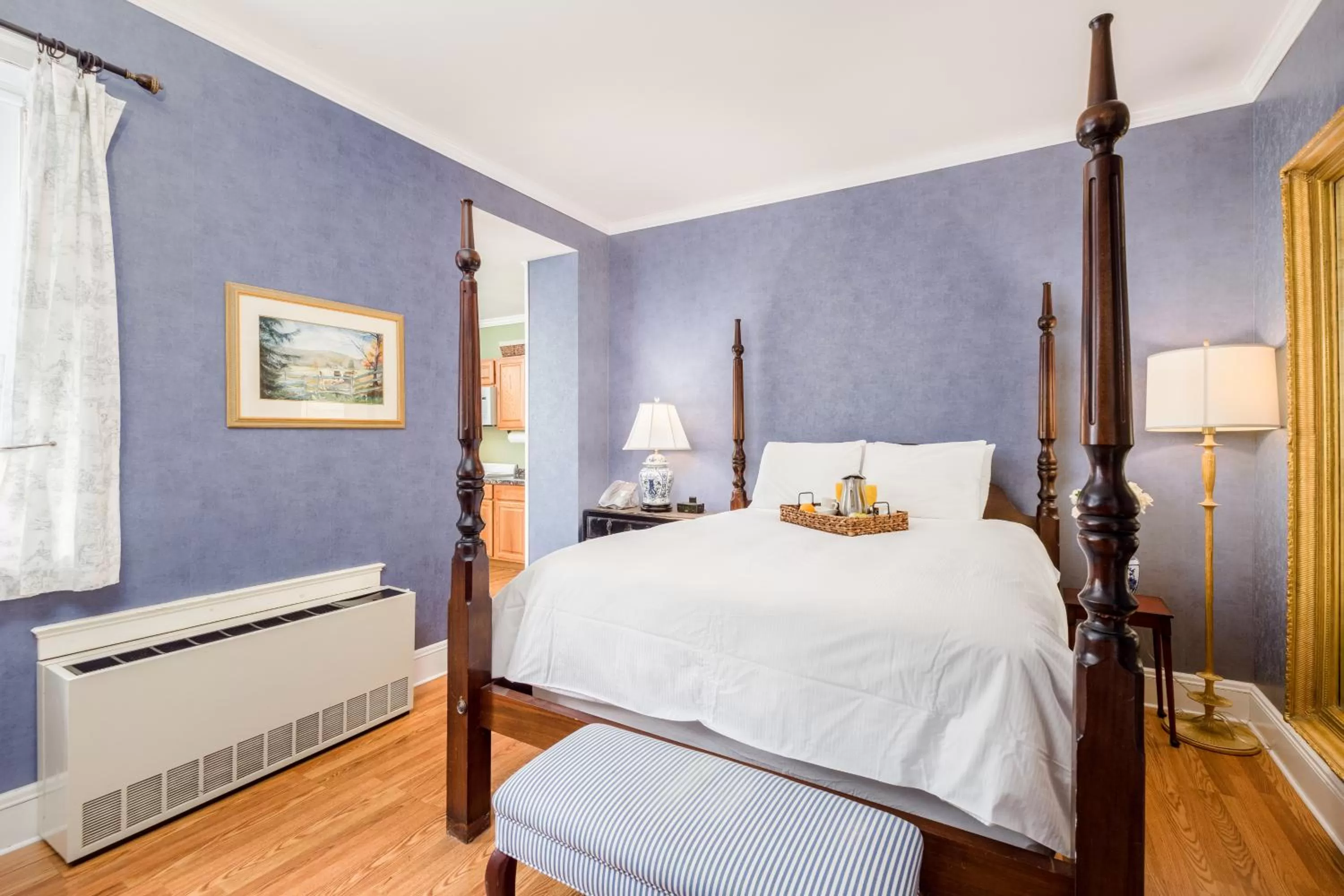 Bed in Simsbury 1820 House