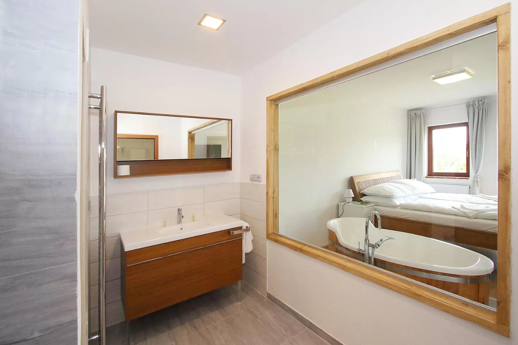 Bathroom, Bed in Areal Botanika