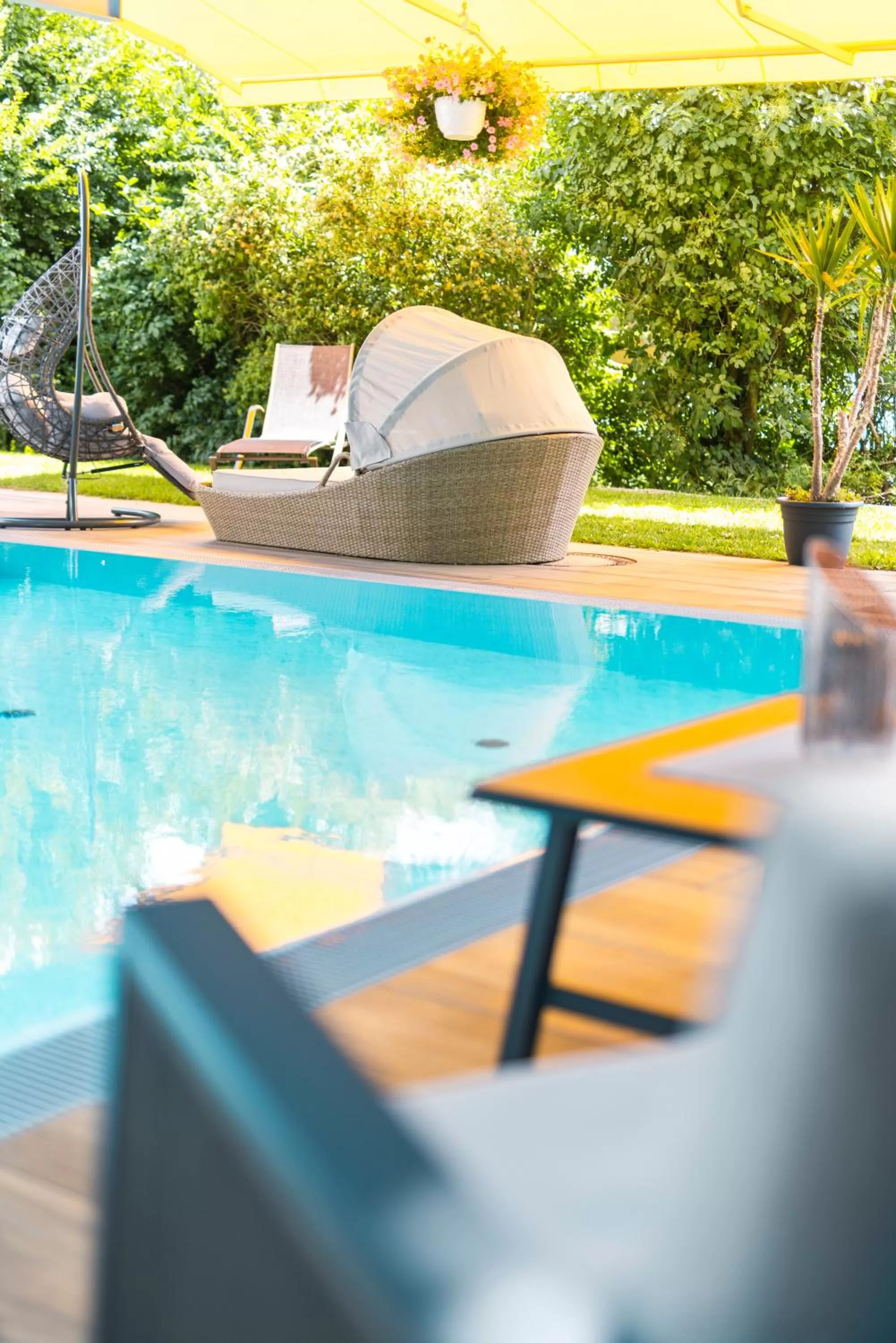 Pool view in Hotel Moarhof