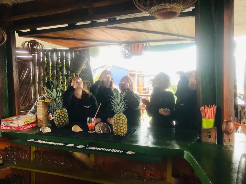 group of guests in Un Dia Boutique Resort