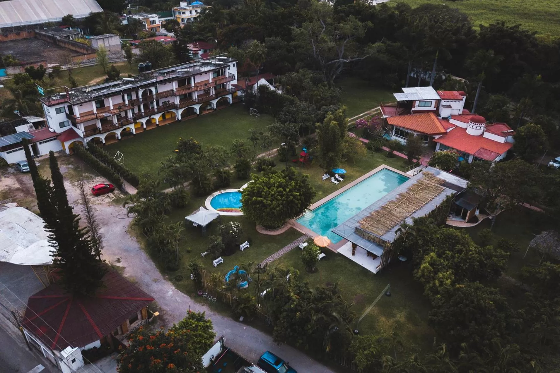Bird's eye view in Hotel Quinta Moctezuma