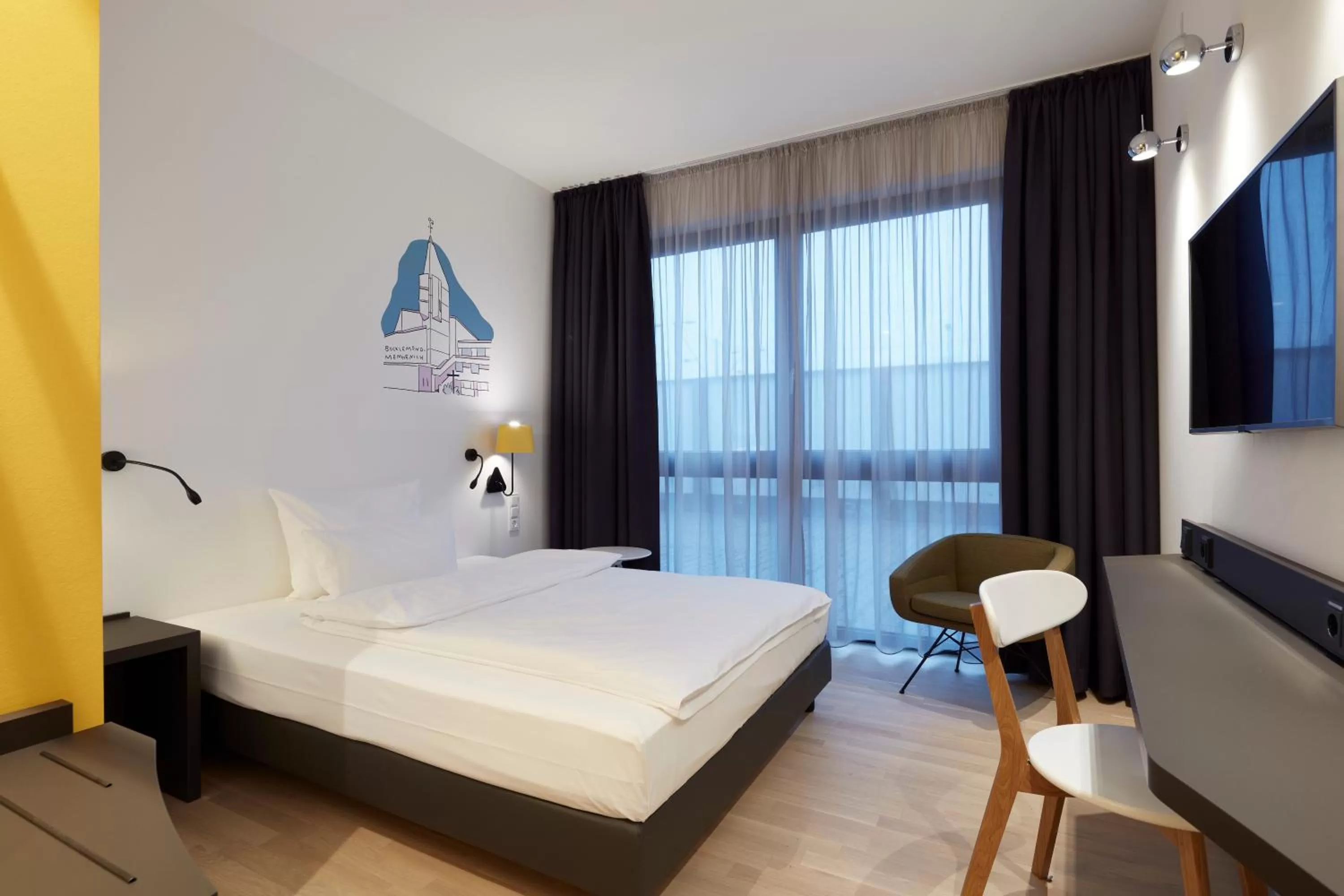 Bed in Hotel im LESKANPark