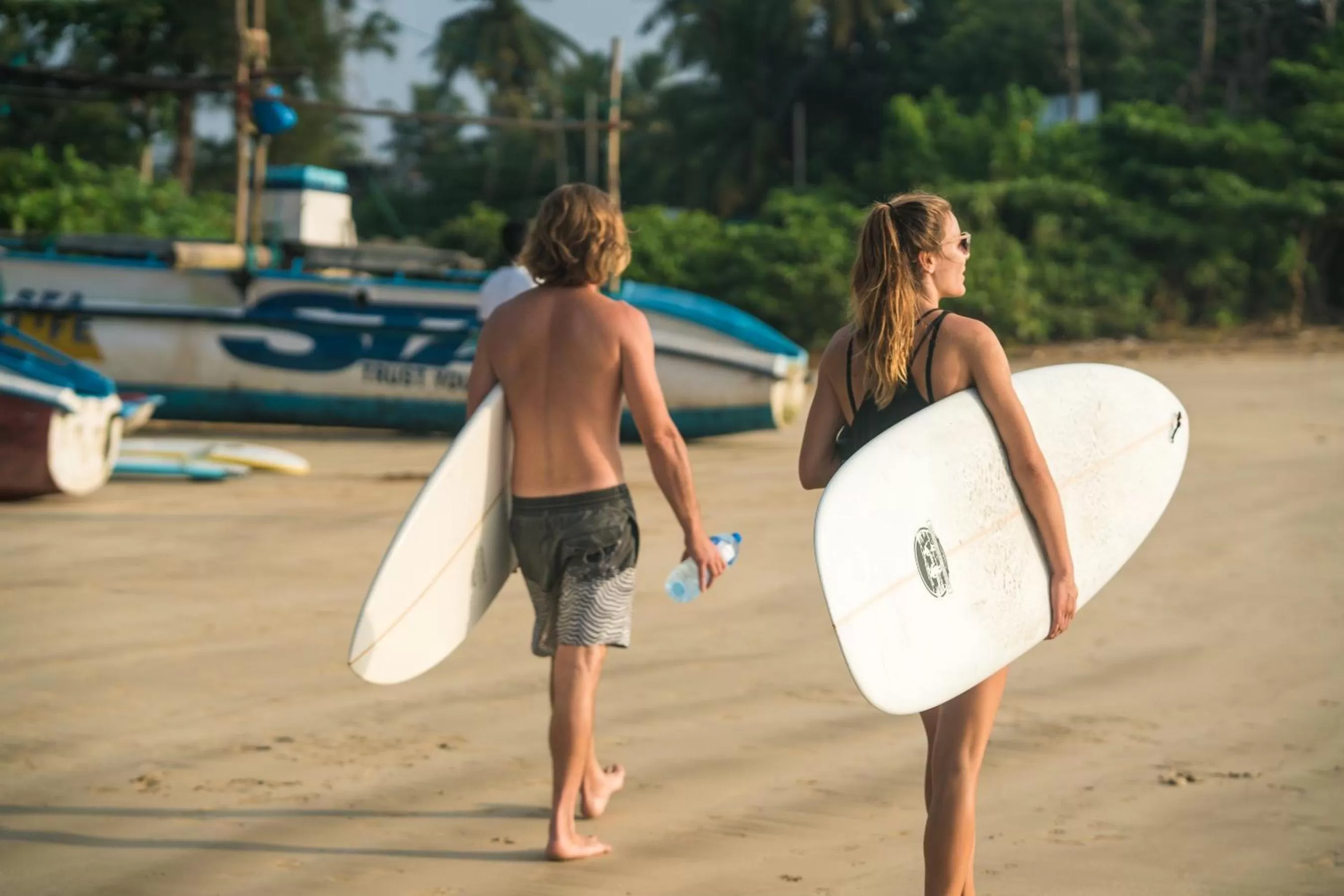 Guests in Ocean Bay Surf Resort Weligama