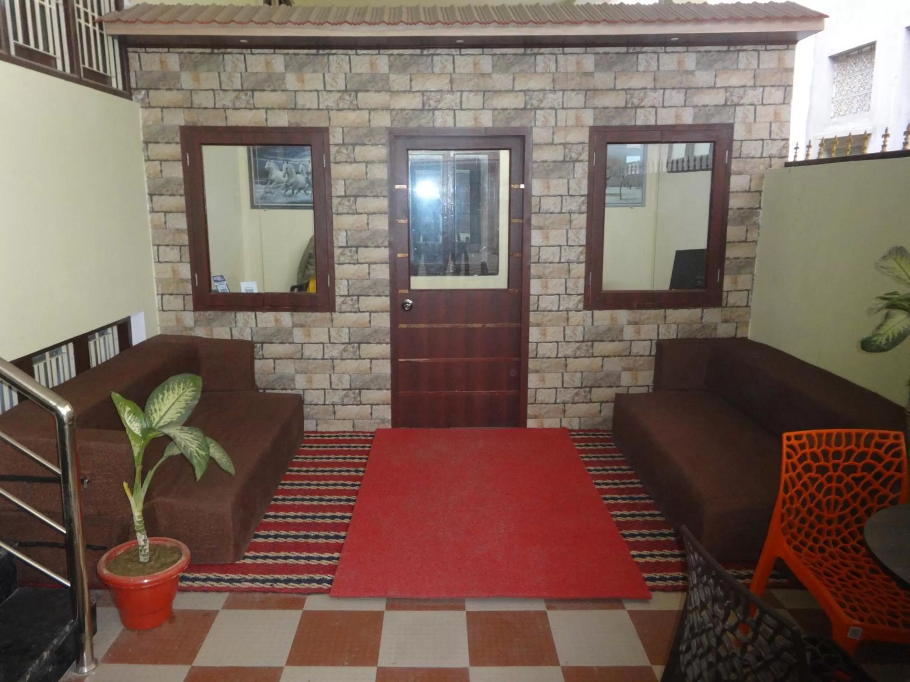 Seating area in Foreigners Inn