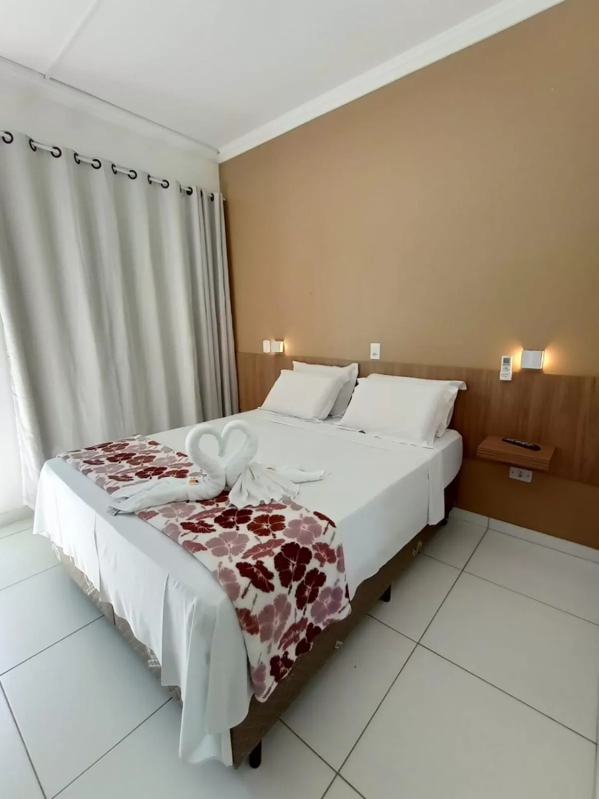 Bed in Pousada Concha Dourada