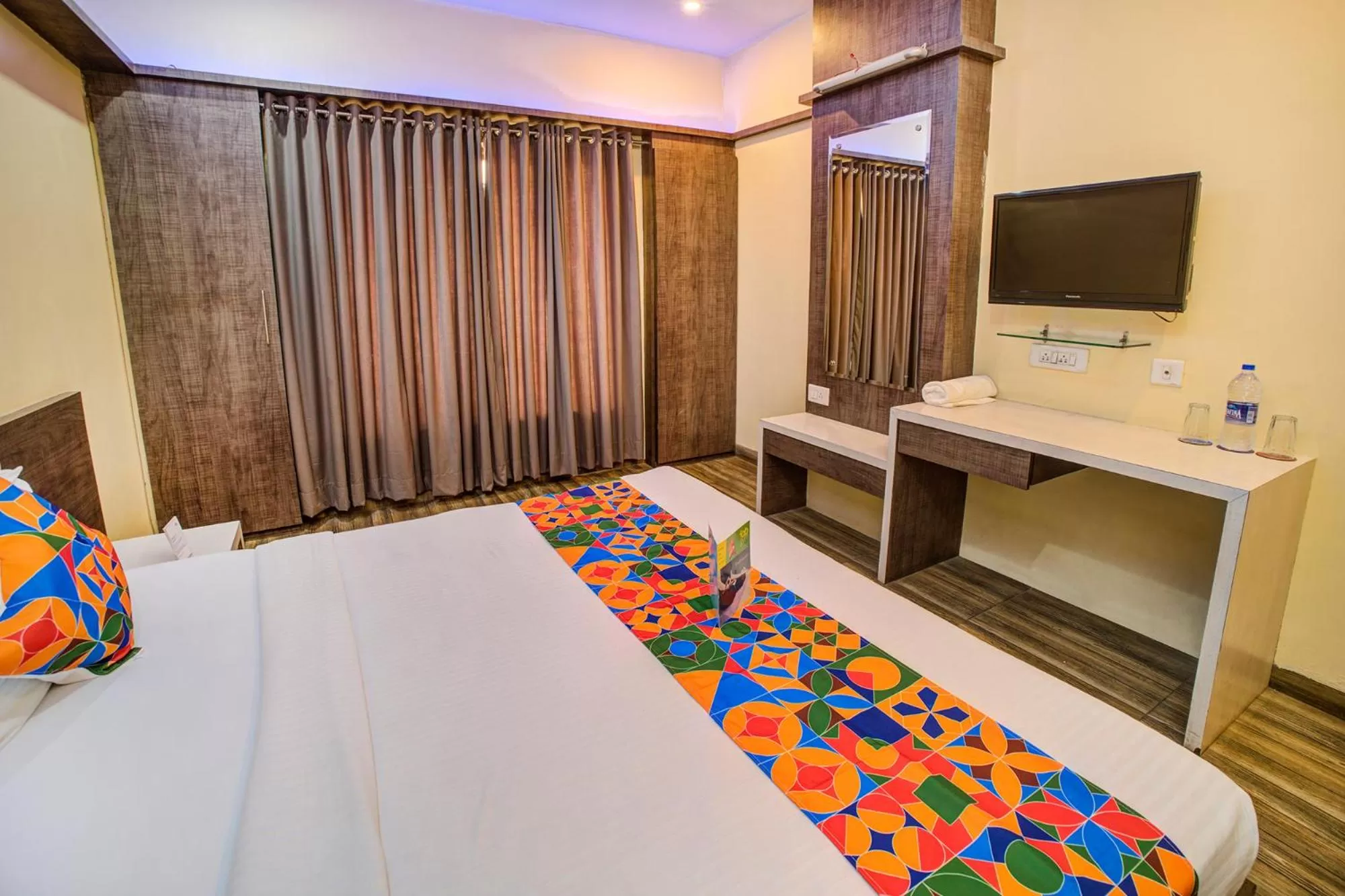 Bedroom, Bed in FabHotel Bee Town