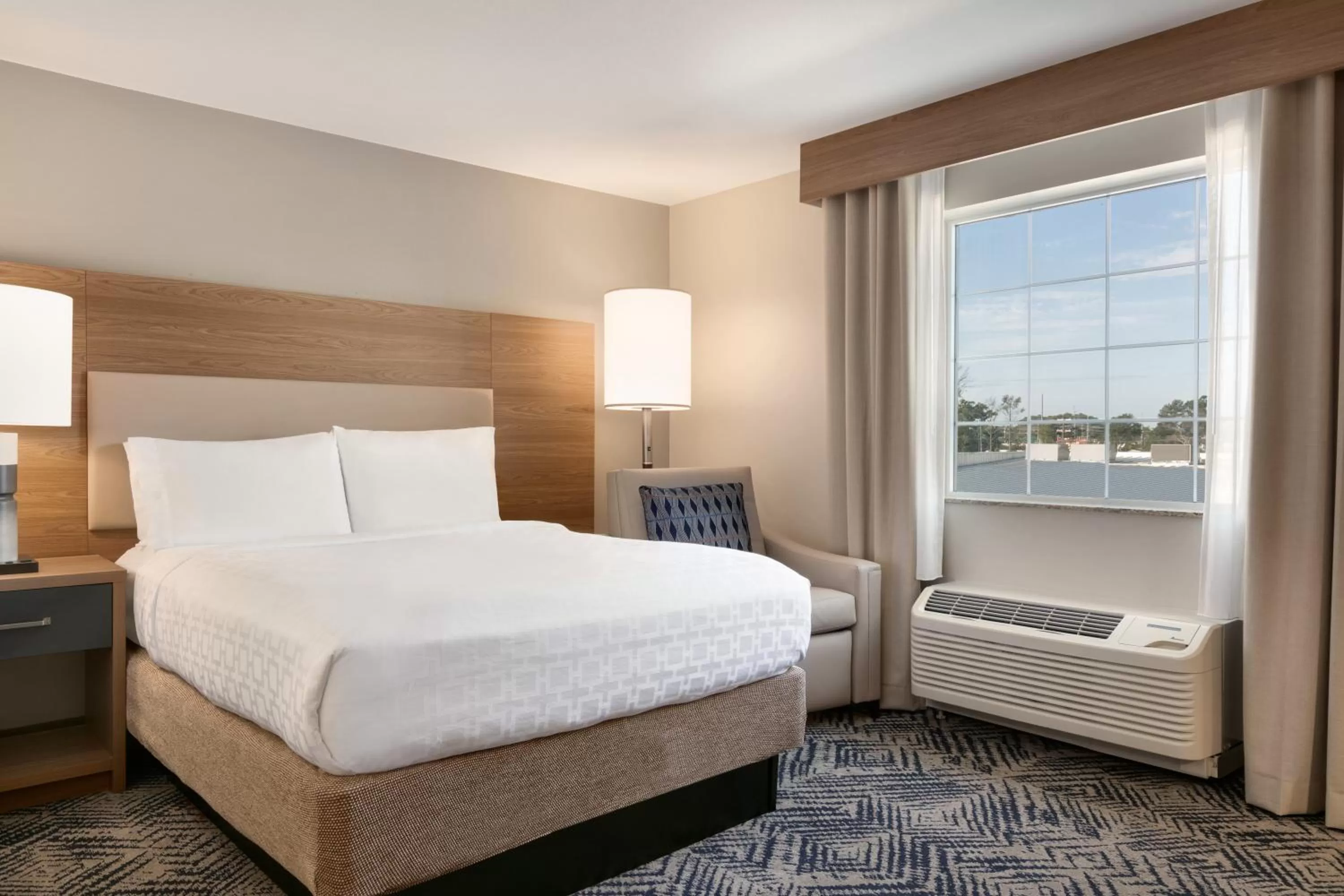Bed in Candlewood Suites Kansas City Northeast by IHG