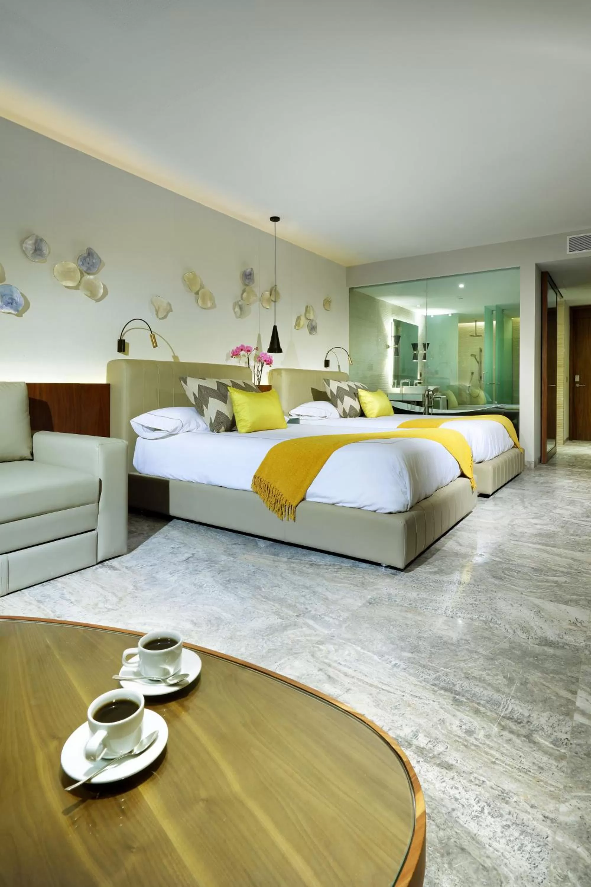 Coffee/tea facilities, Bed in Grand Palladium Select Costa Mujeres - All Inclusive