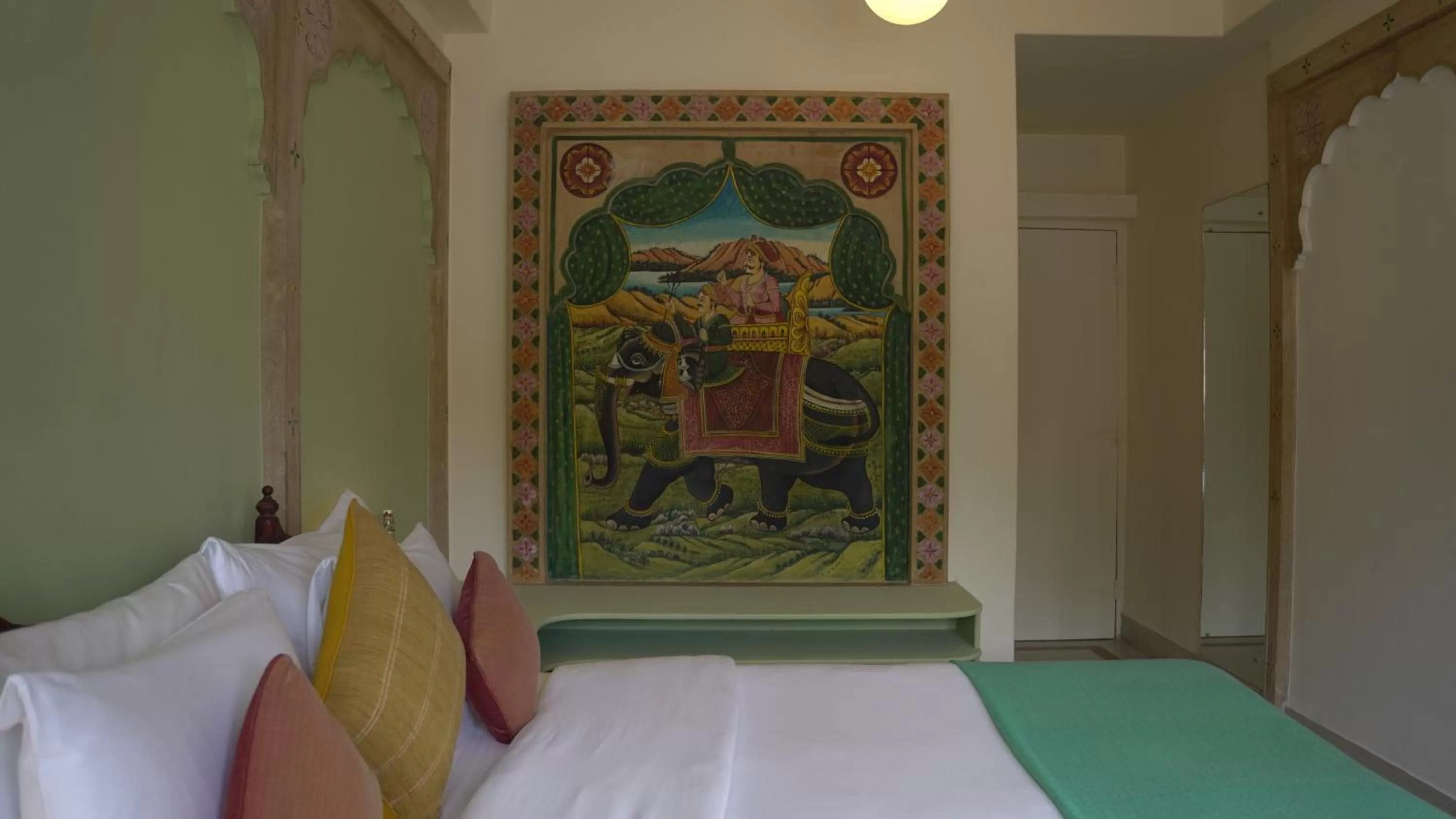 Bed in The Stepwell Hotel