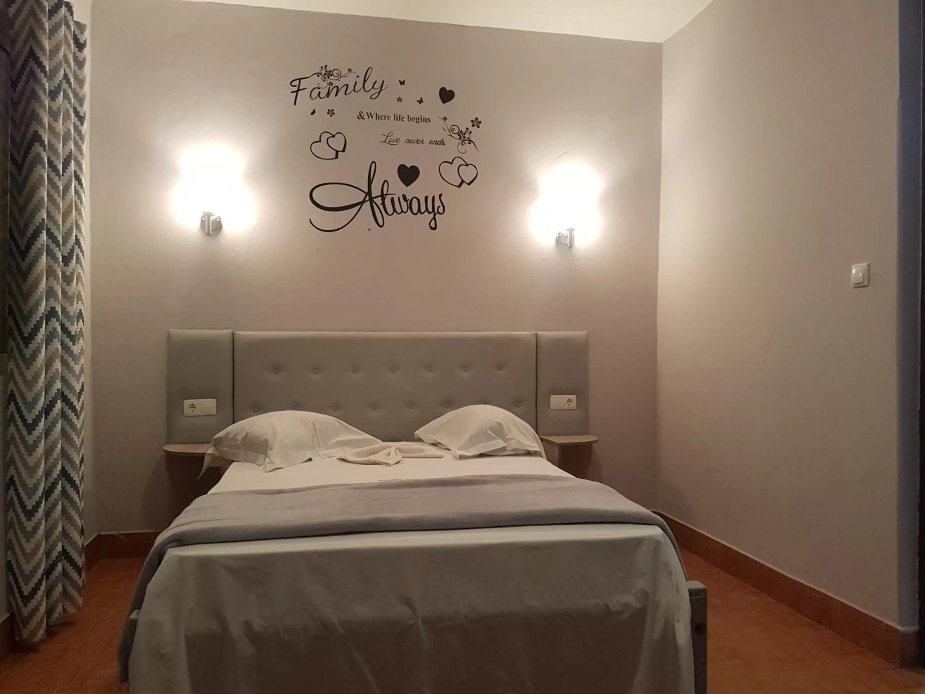 Bed in Pensão Asa Branca