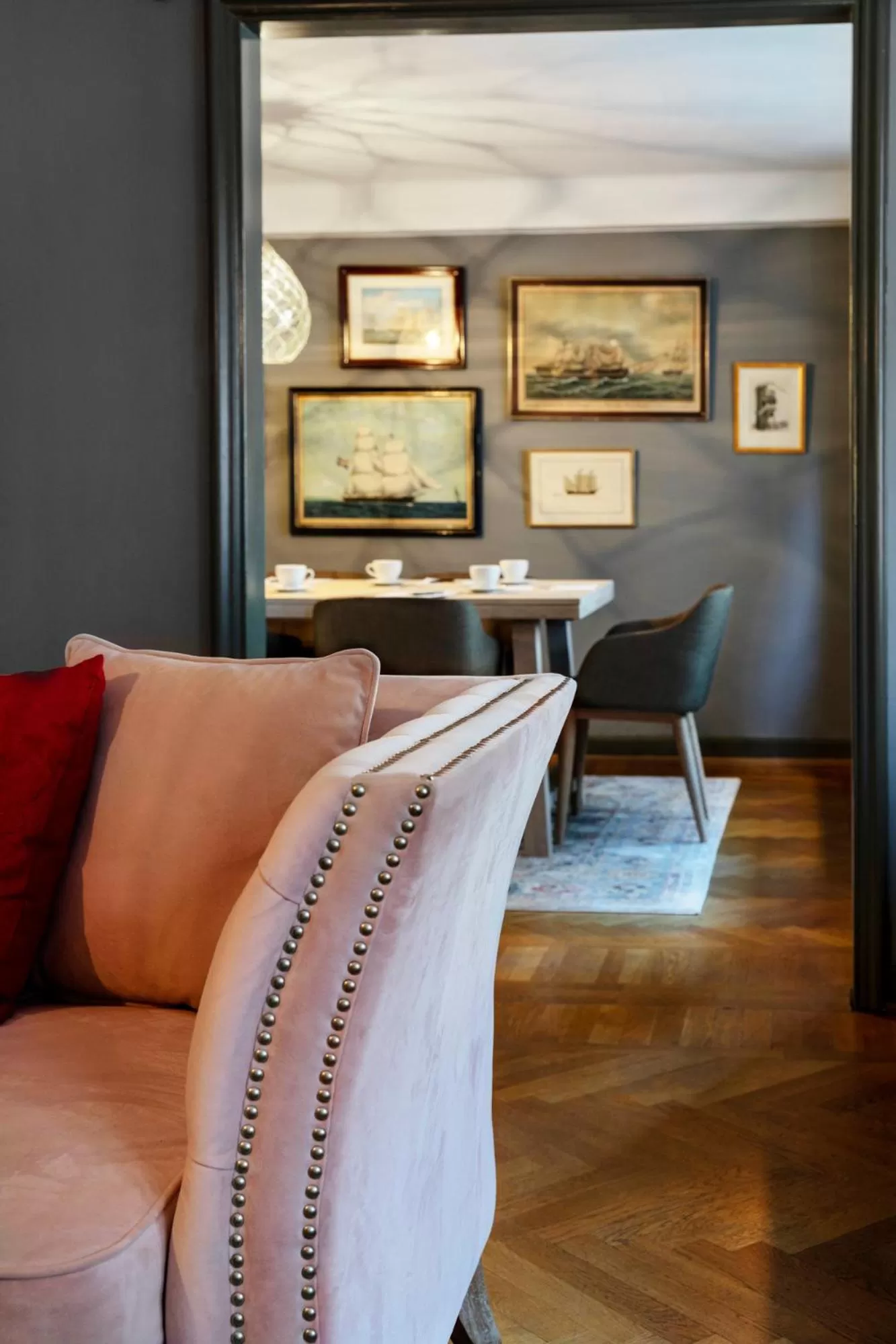 Living room in Victory Apartments