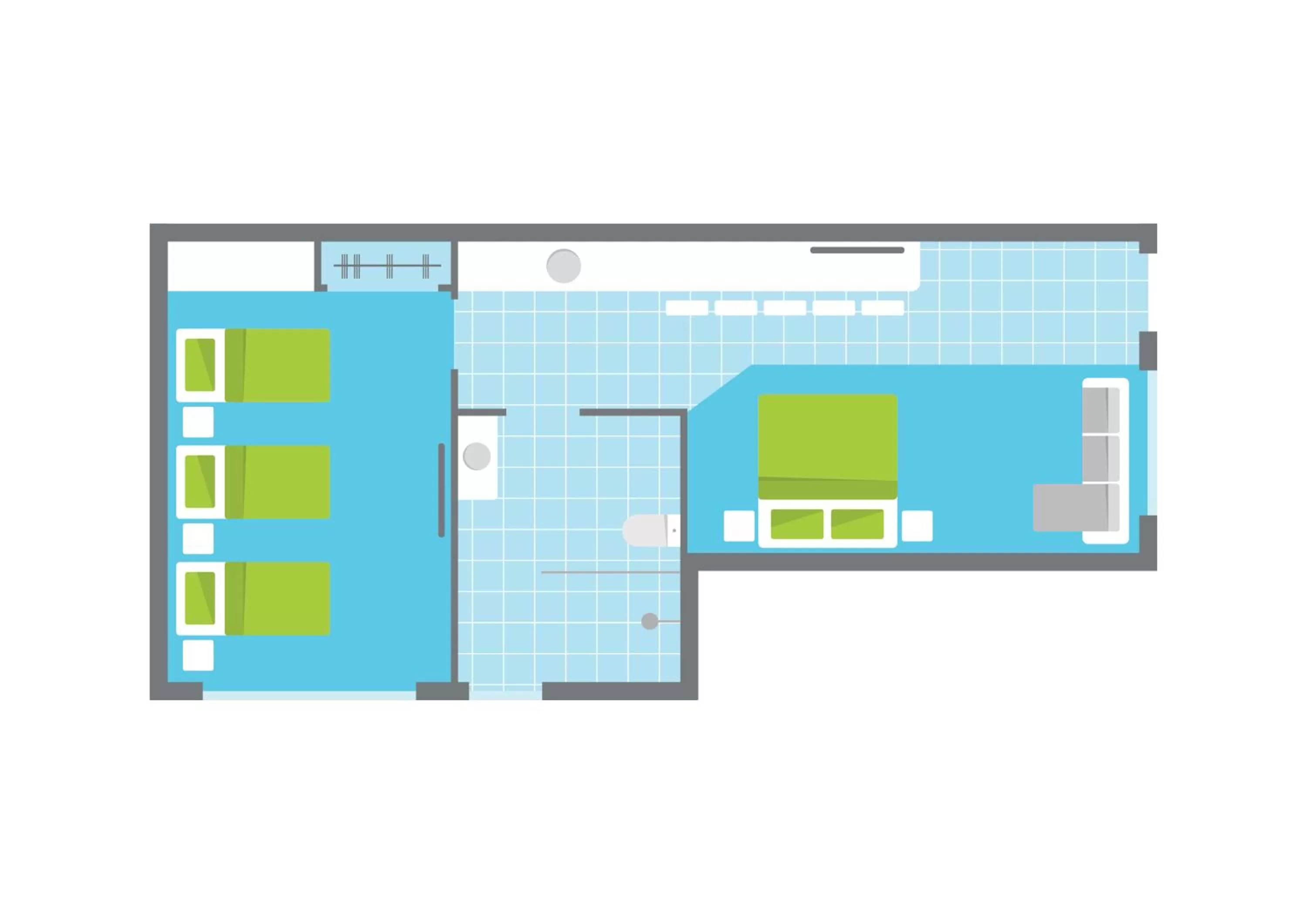 Floor Plan in Bright Colonial Motel