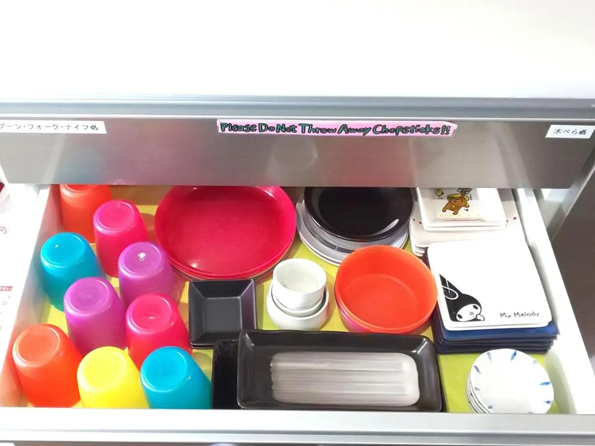 Kitchen or kitchenette in Fukuoka Guesthouse Little Asia Kokura