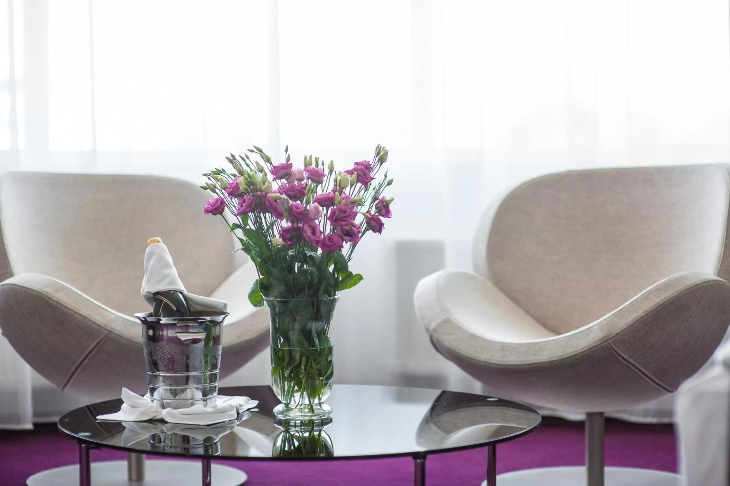 Seating area in Rija VEF Hotel with FREE Parking