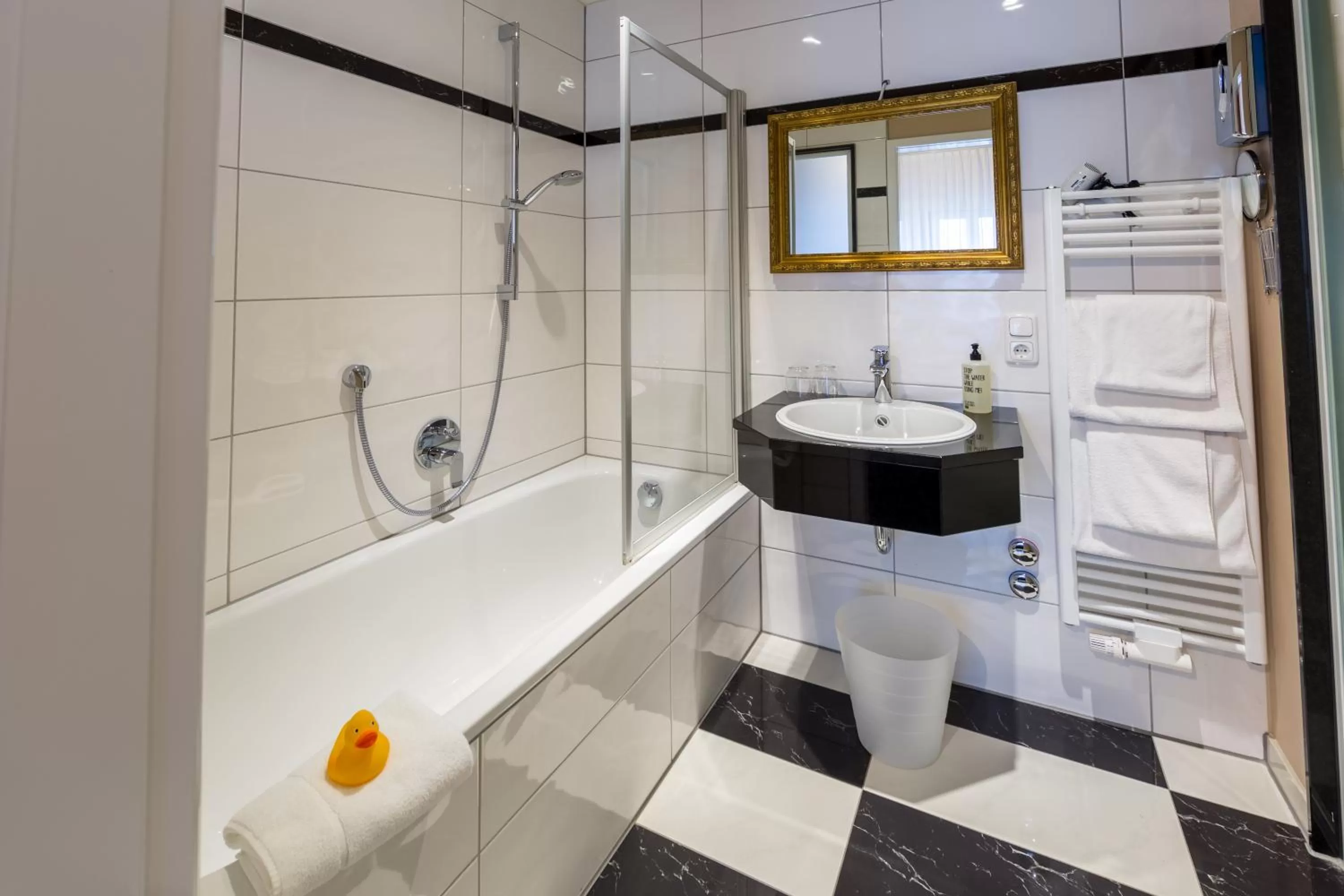 Toilet in Historik Hotel Goldener Hirsch Rothenburg