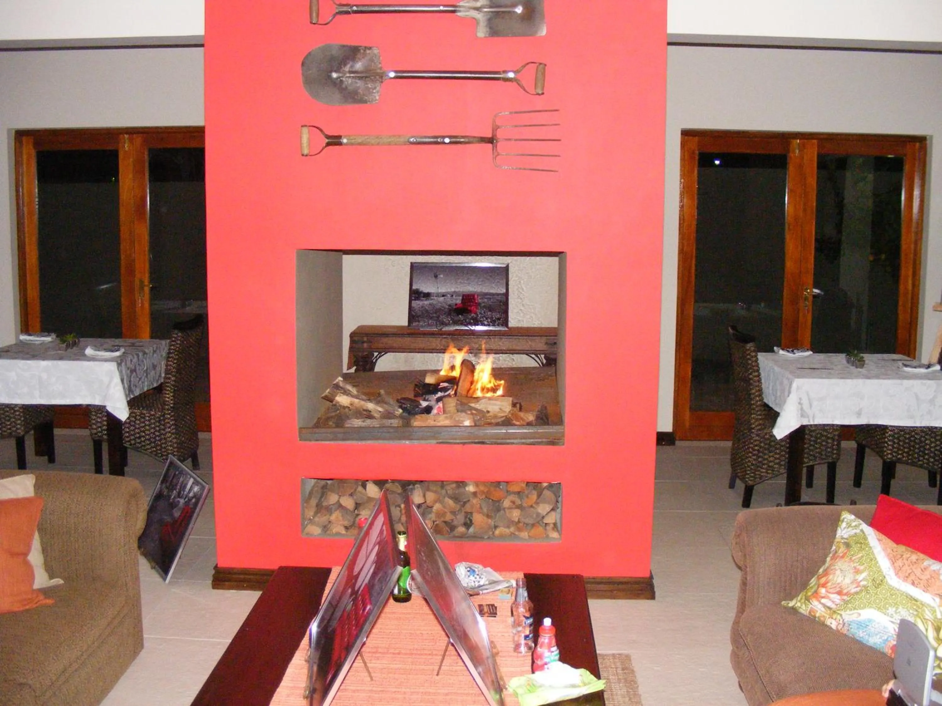 Communal lounge/ TV room in Karoo Sun Guest House