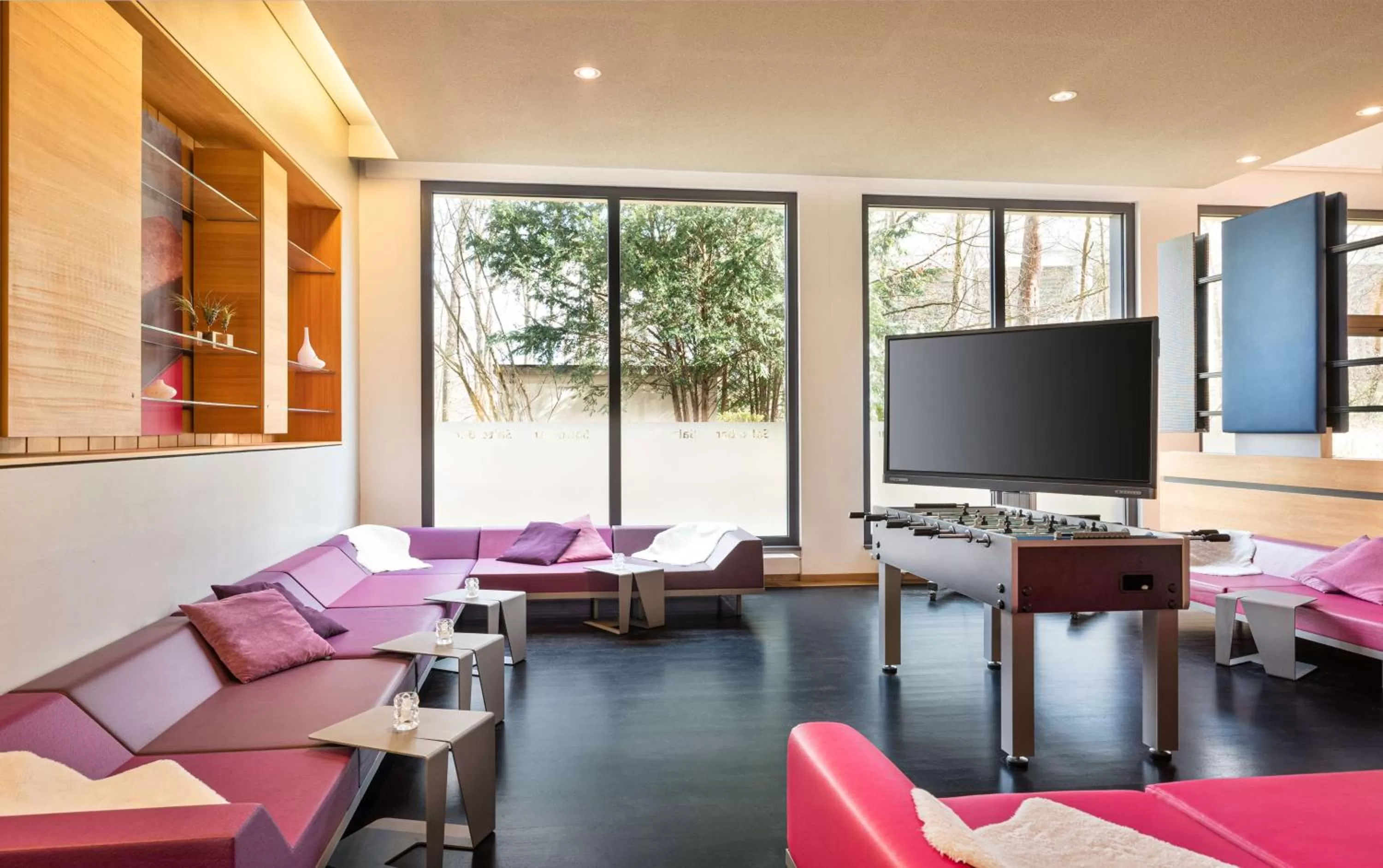 Pool view in Lindner Hotel Frankfurt Sportpark, part of JdV by Hyatt