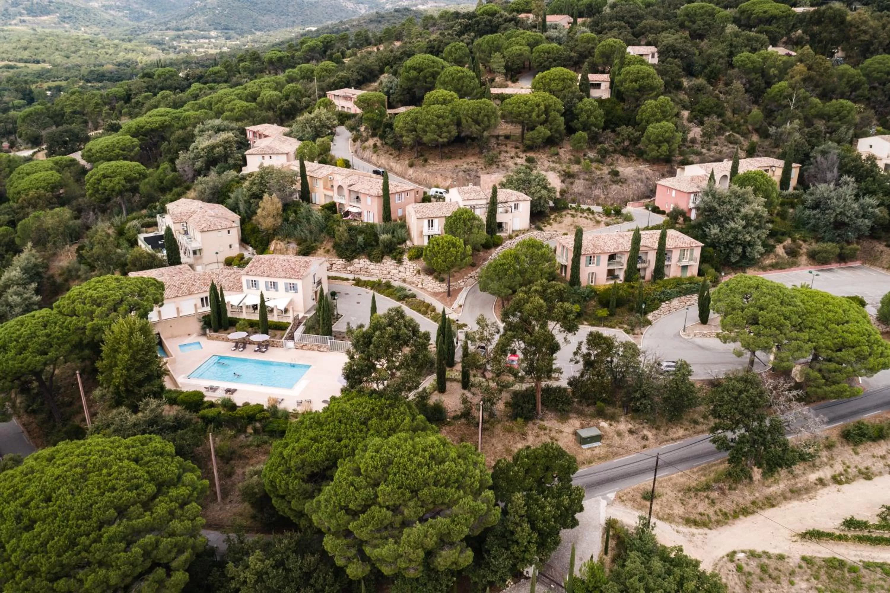 Bird's eye view in Garden & City Les Bastides de Grimaud