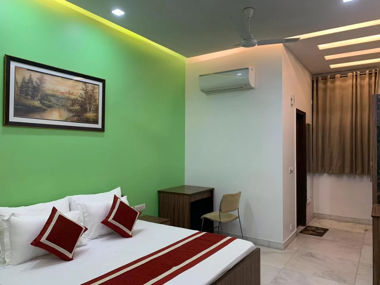 Bed in Peepal Tree Residency