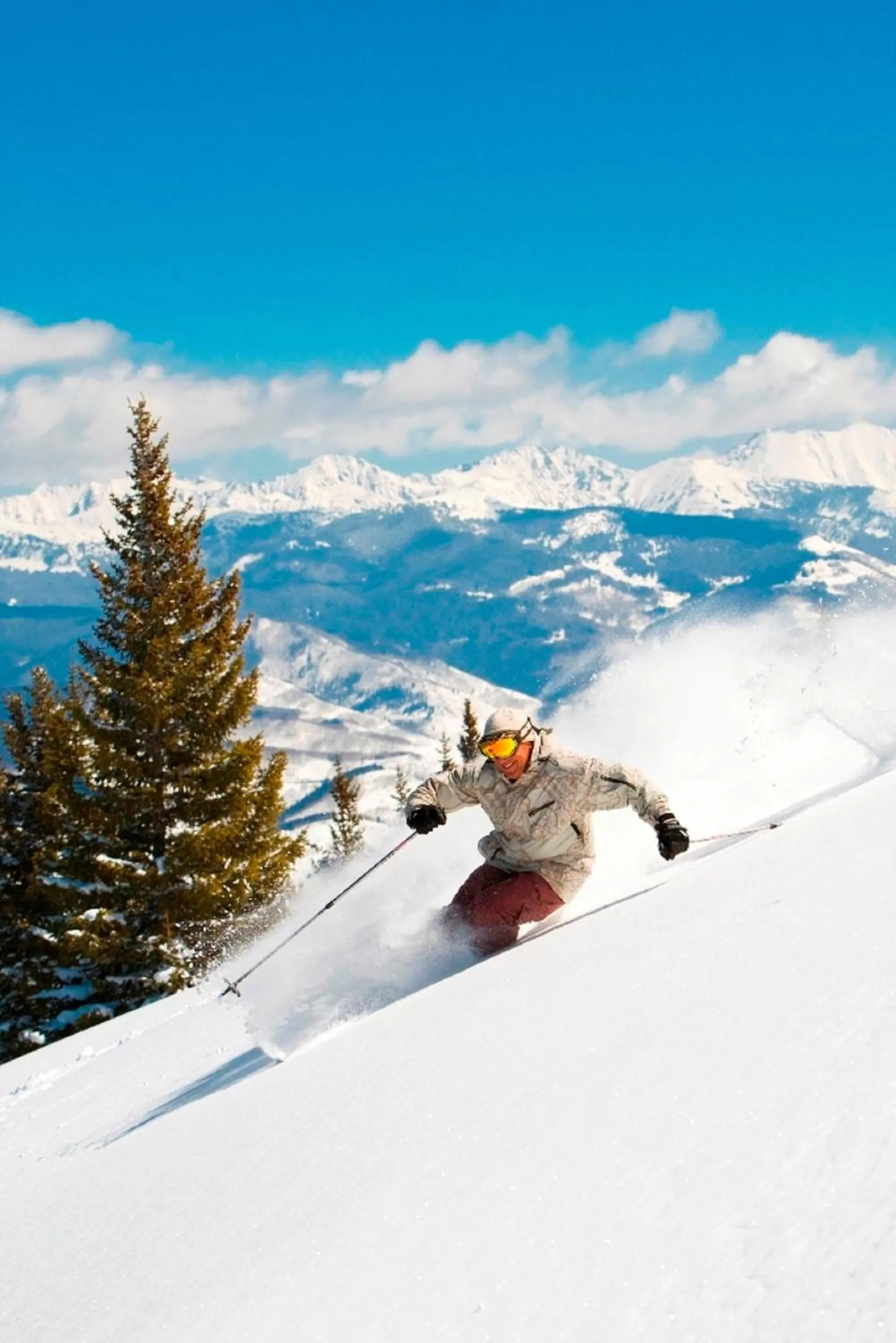 Skiing in The Pines Lodge, a RockResort, by Vail Resorts