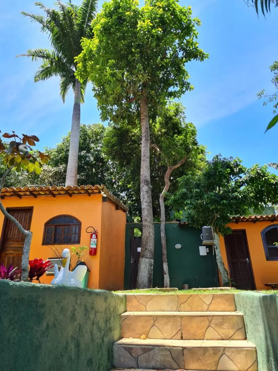 Garden view in Suítes Casa do Barão
