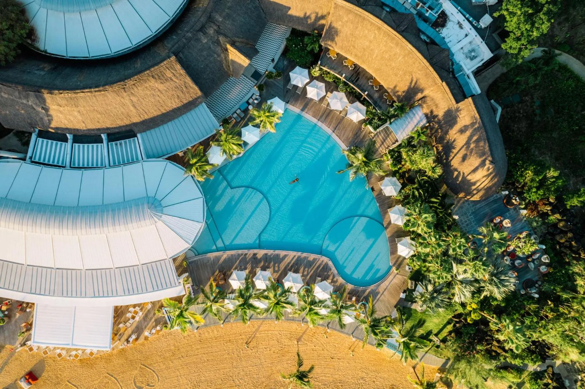 Bird's eye view in LUX* Grand Gaube Resort & Villas