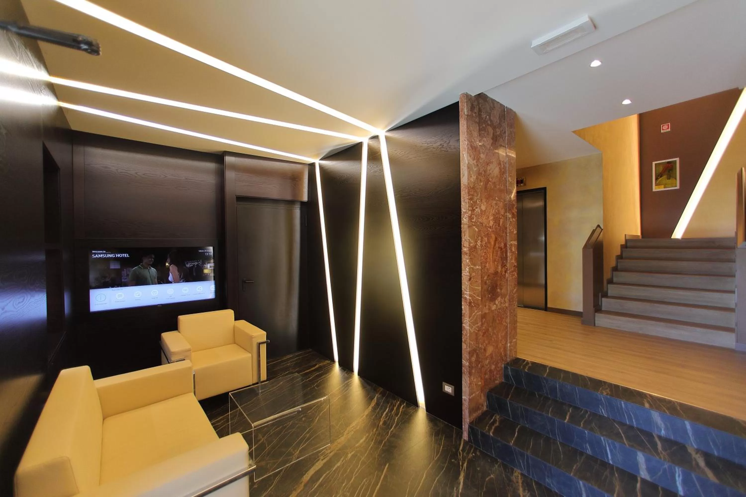 Lobby or reception in Hotel Bell'arrivo by Dori