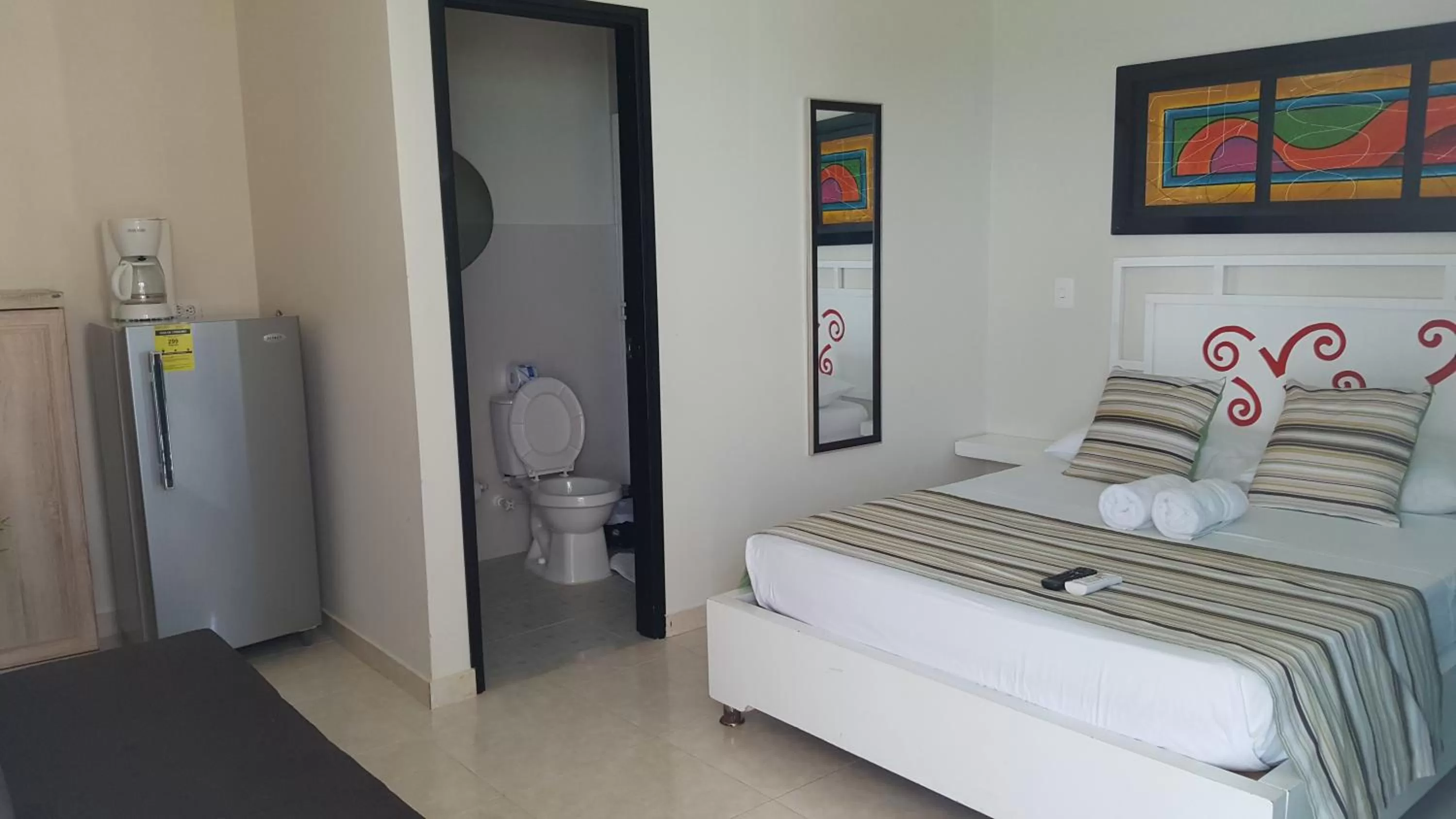 Bed in Caribbean Island Hotel Piso 2