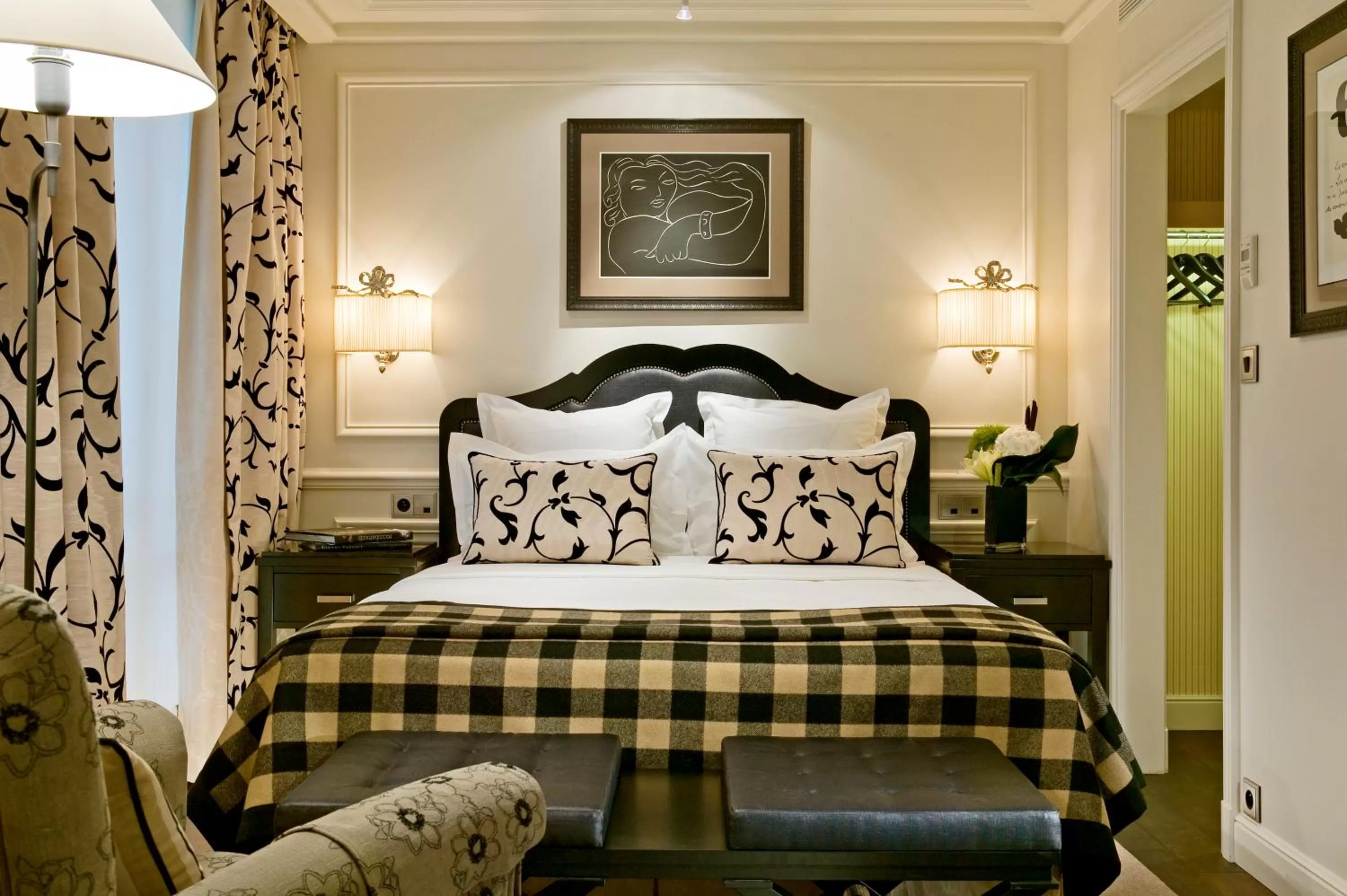 Bed in Hôtel Keppler