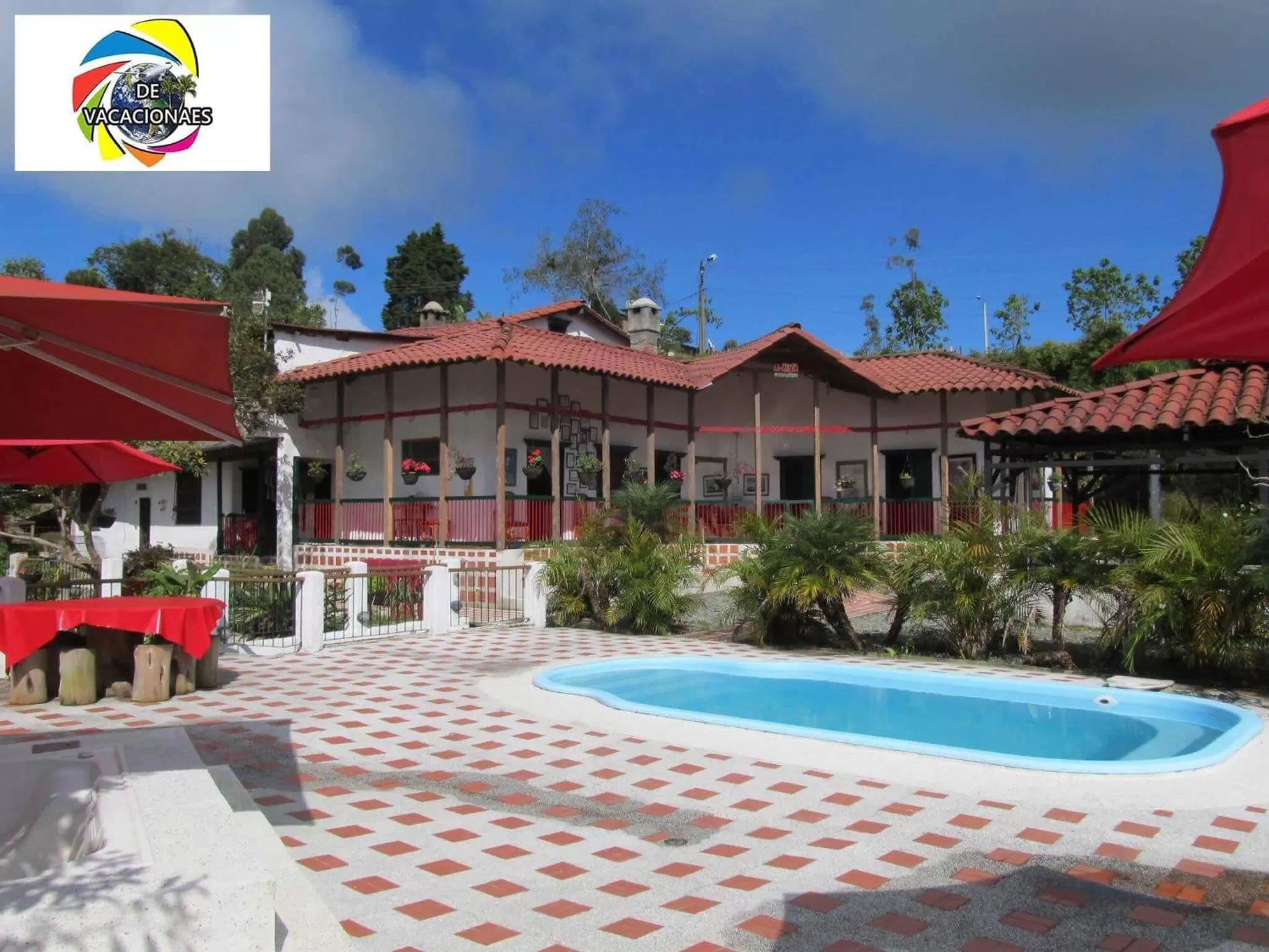 Hot Tub, Property Building in Finca Campestre La Adelita B&B