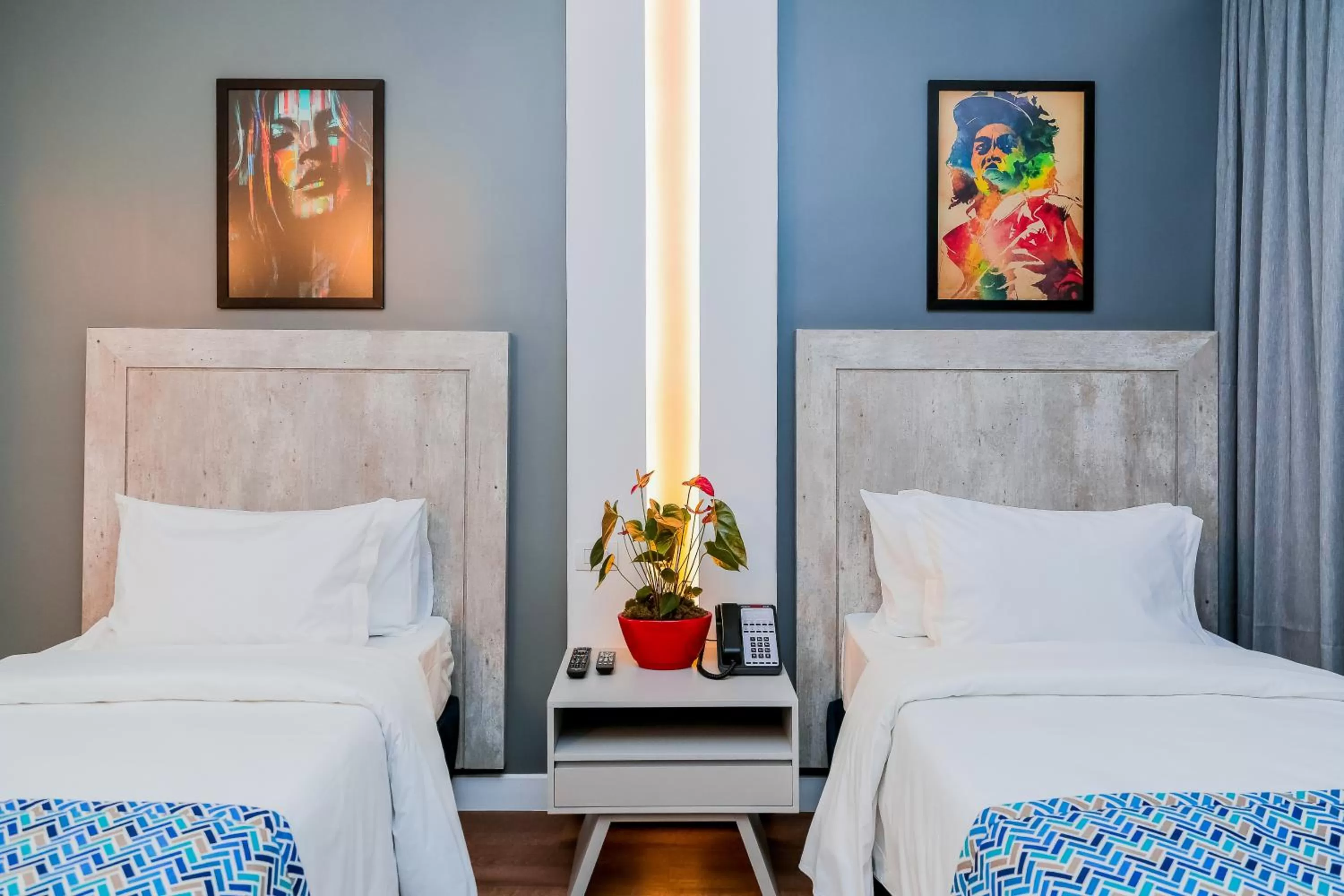 Decorative detail, Bed in All Inn Sorocaba