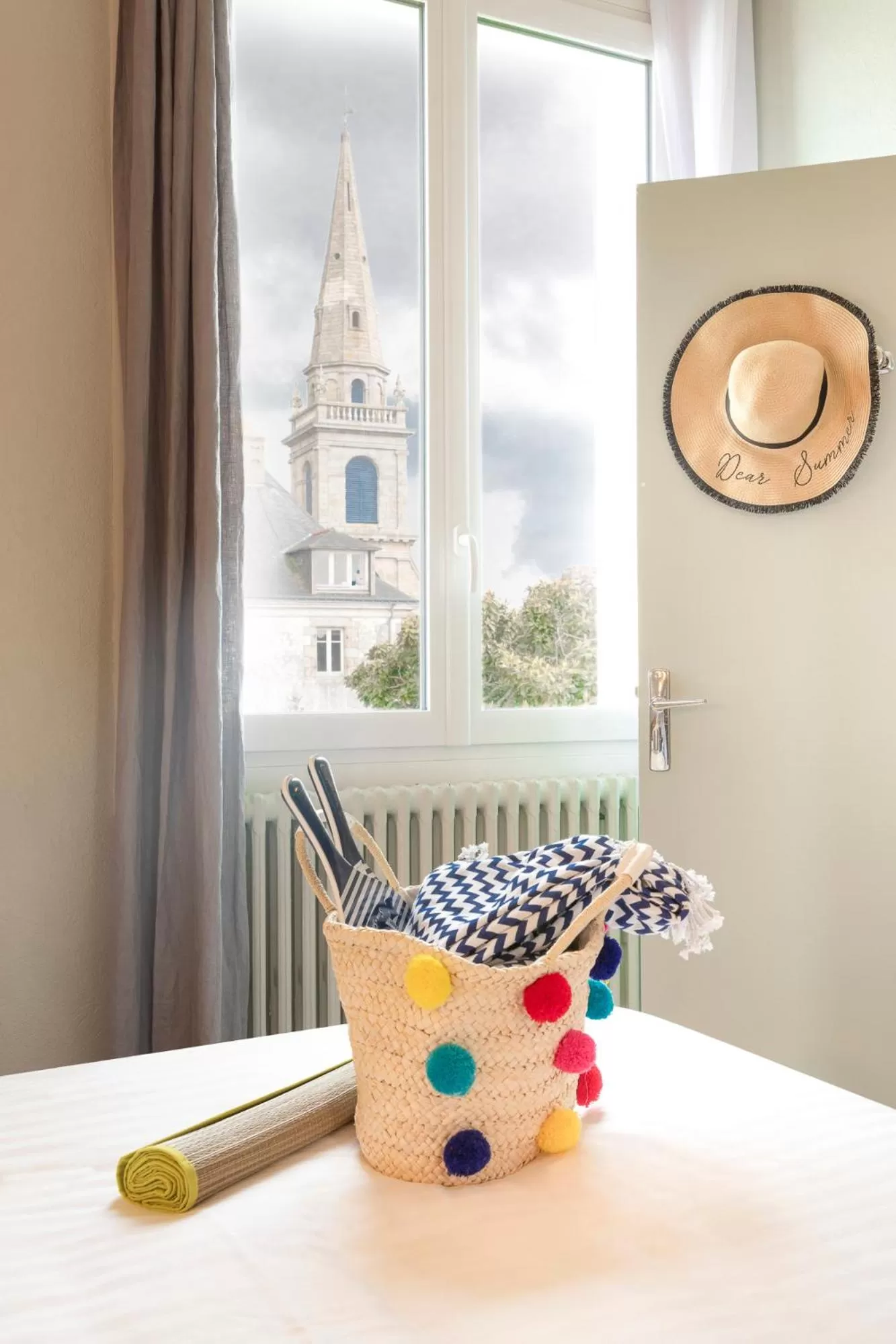 City view, Bed in Hôtel Spa De La Citadelle Lorient