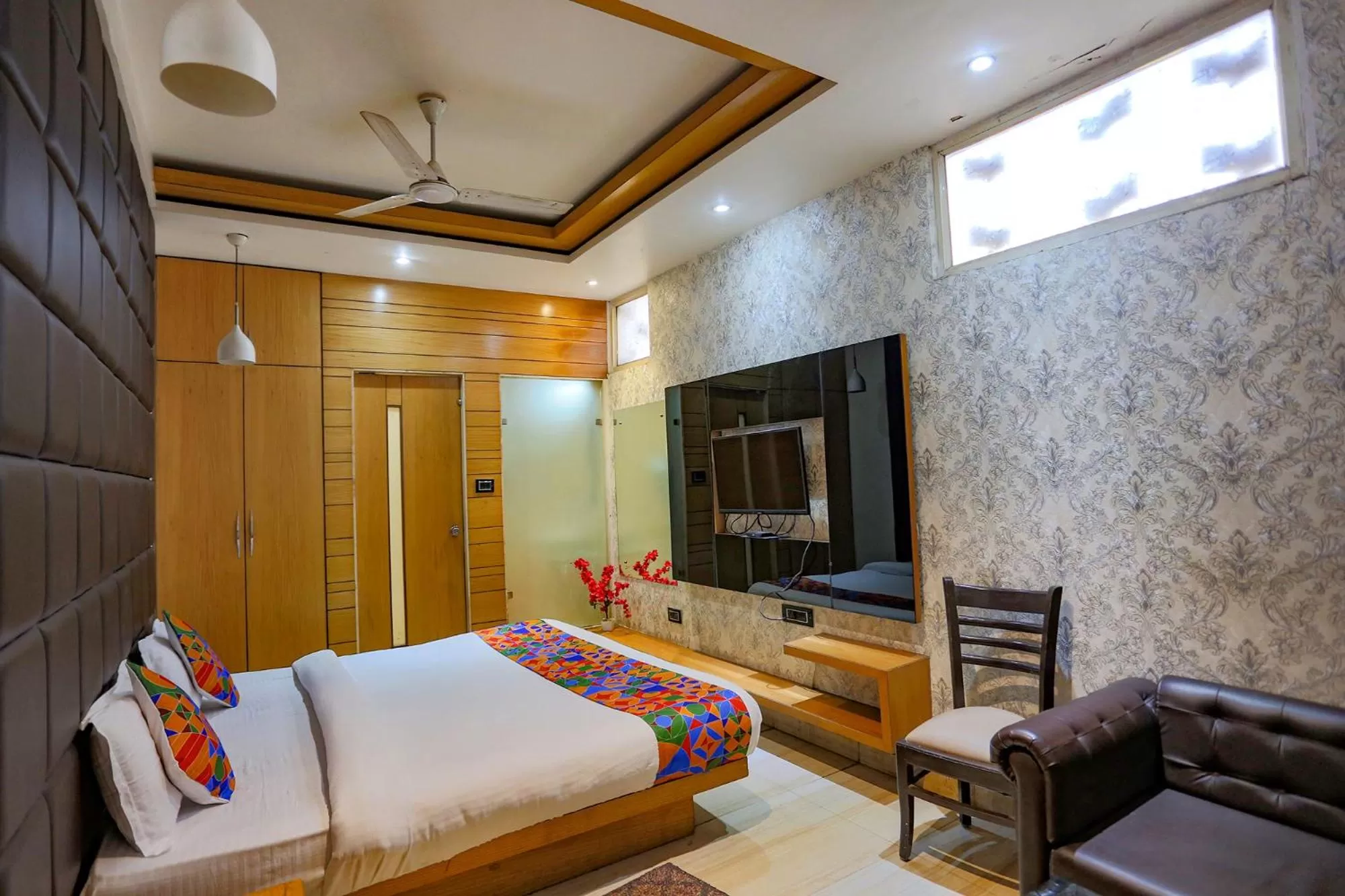 Bed in FabHotel Sun Park