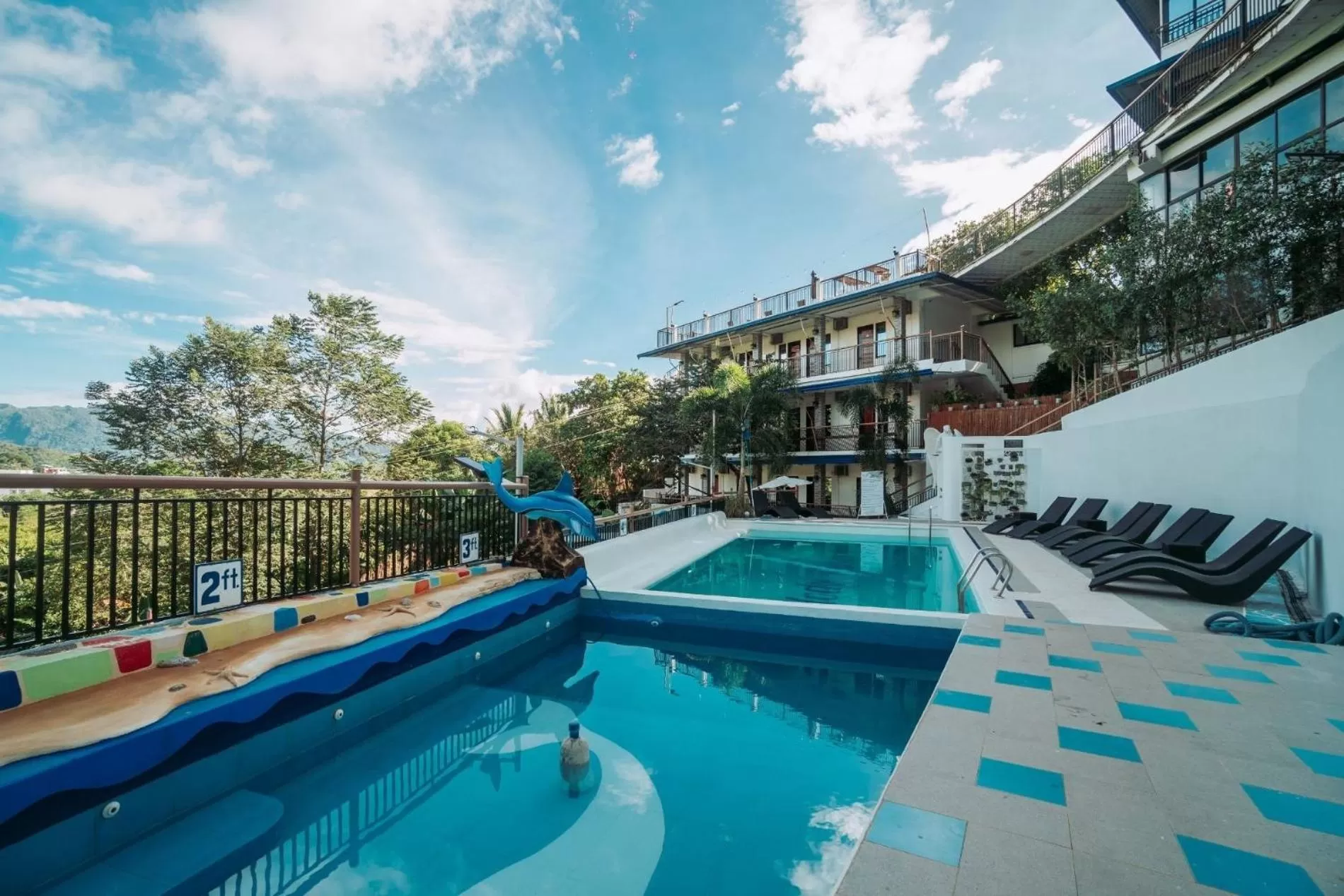 Swimming pool in Skylodge Resort
