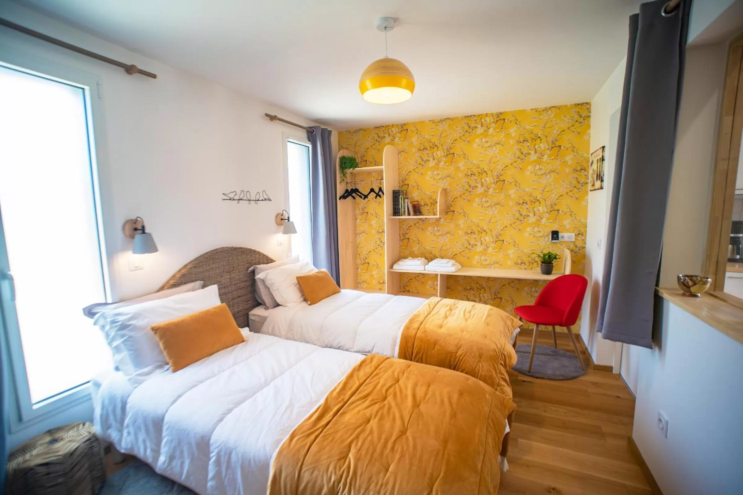 Bedroom, Bed in Le jardin des 4 saisons