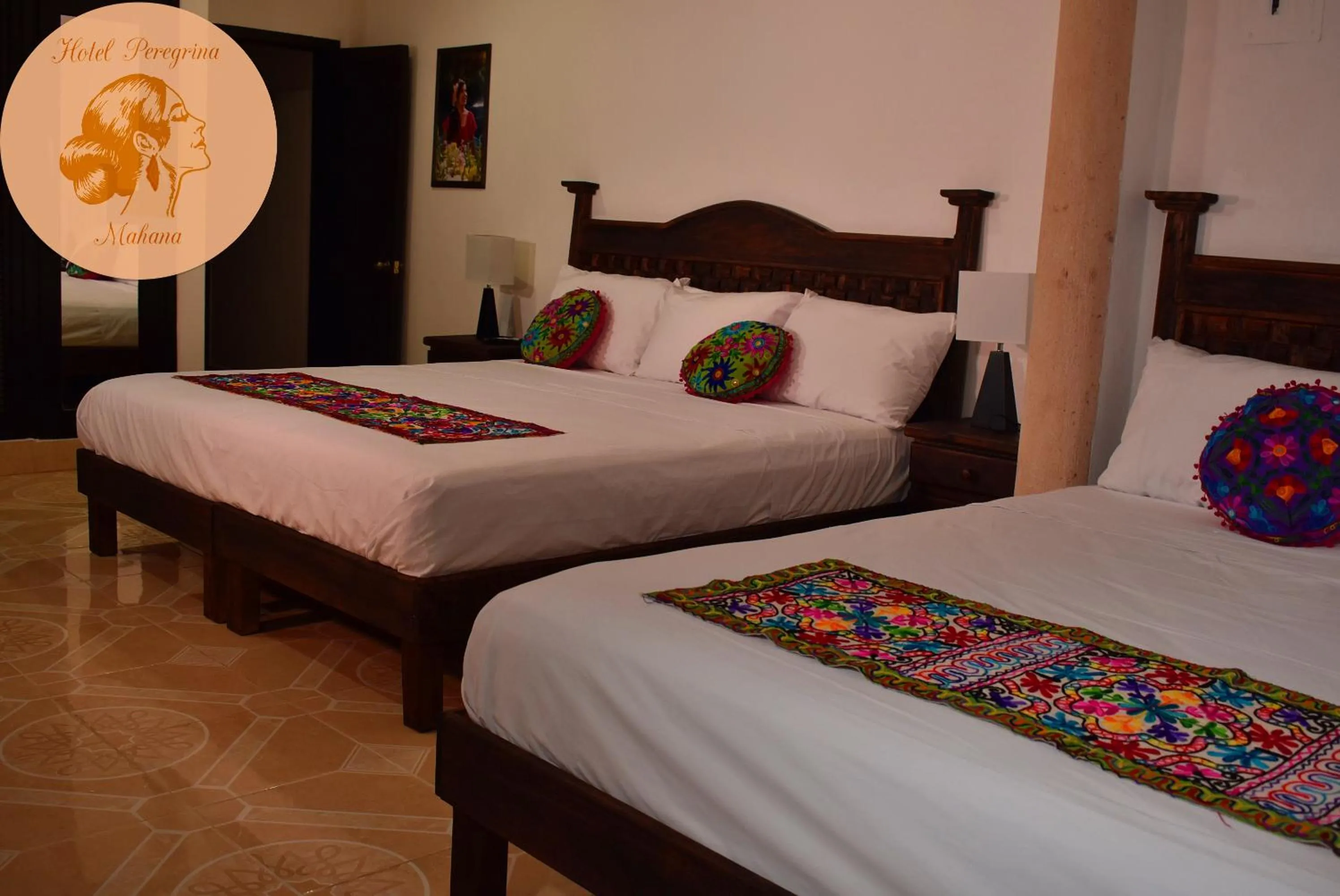 Bed in Hotel Peregrina