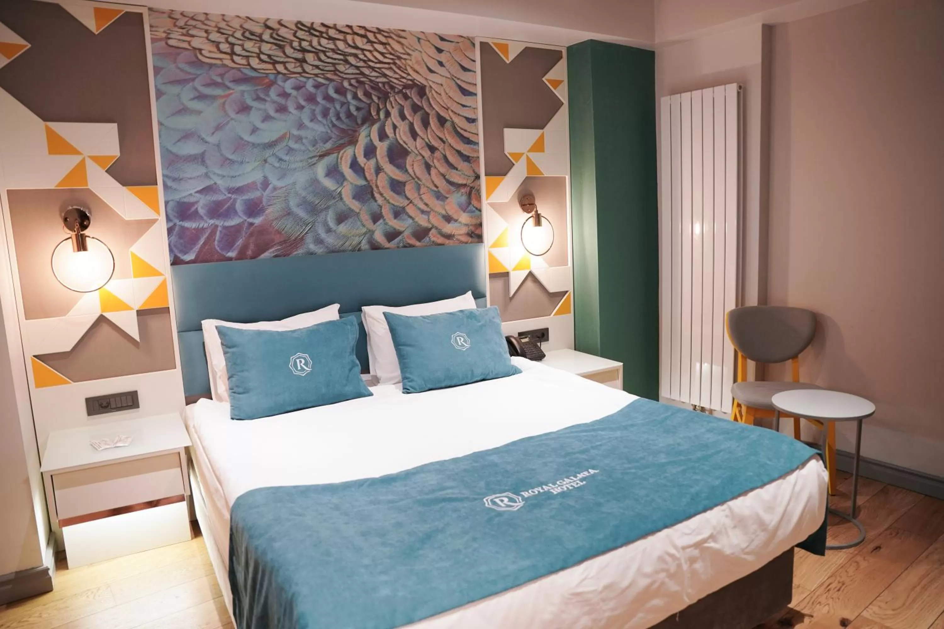 Bed in Royal Galata Hotel