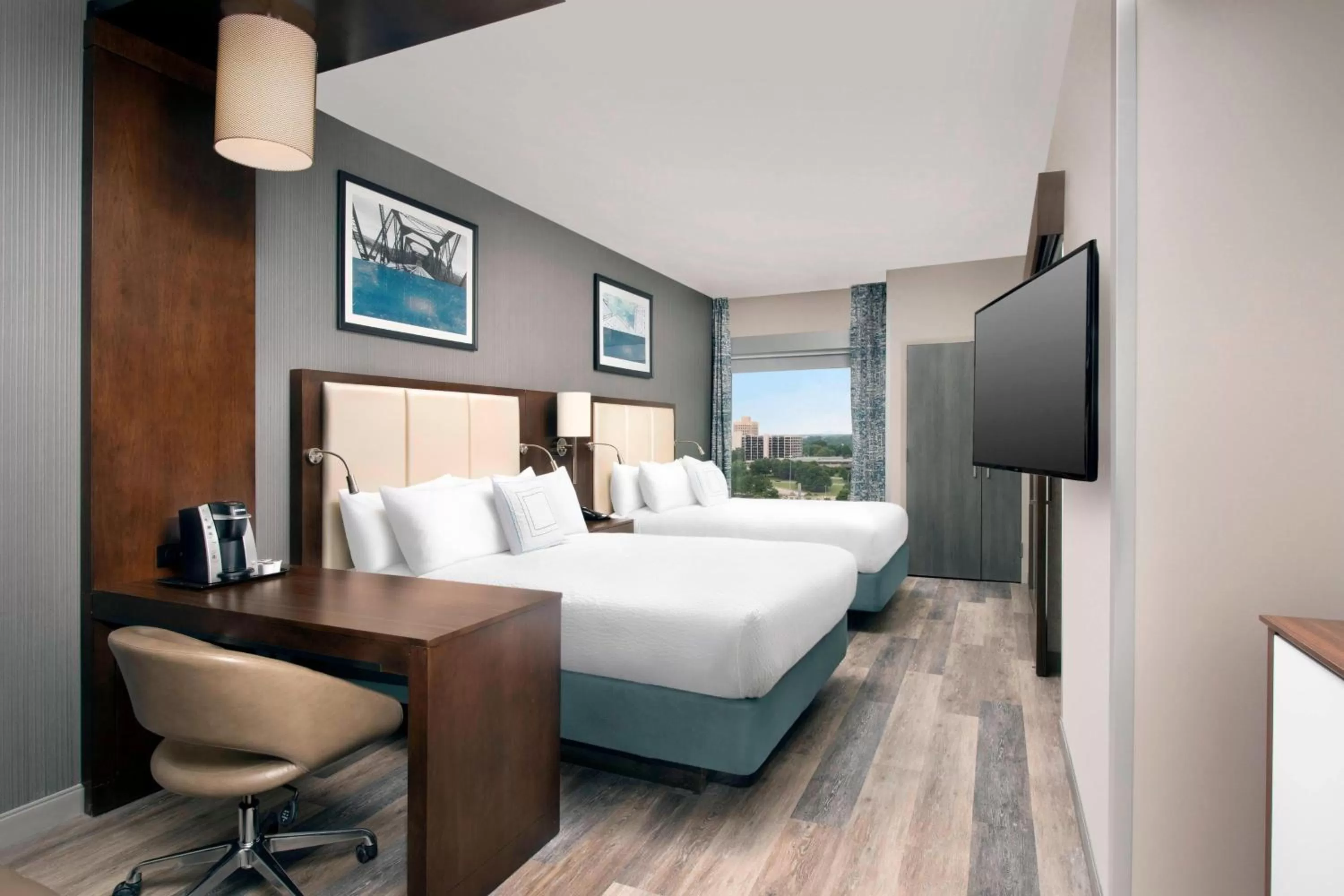 Bedroom, Bed in SpringHill Suites by Marriott Atlanta Downtown
