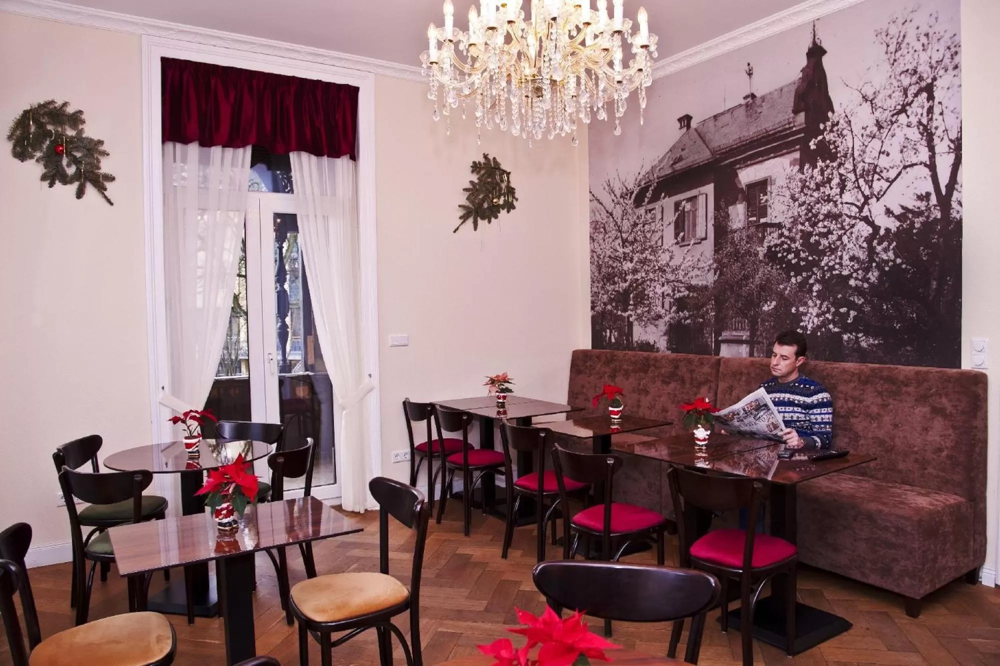 Lounge or bar in Arena Villa am Wasserpark