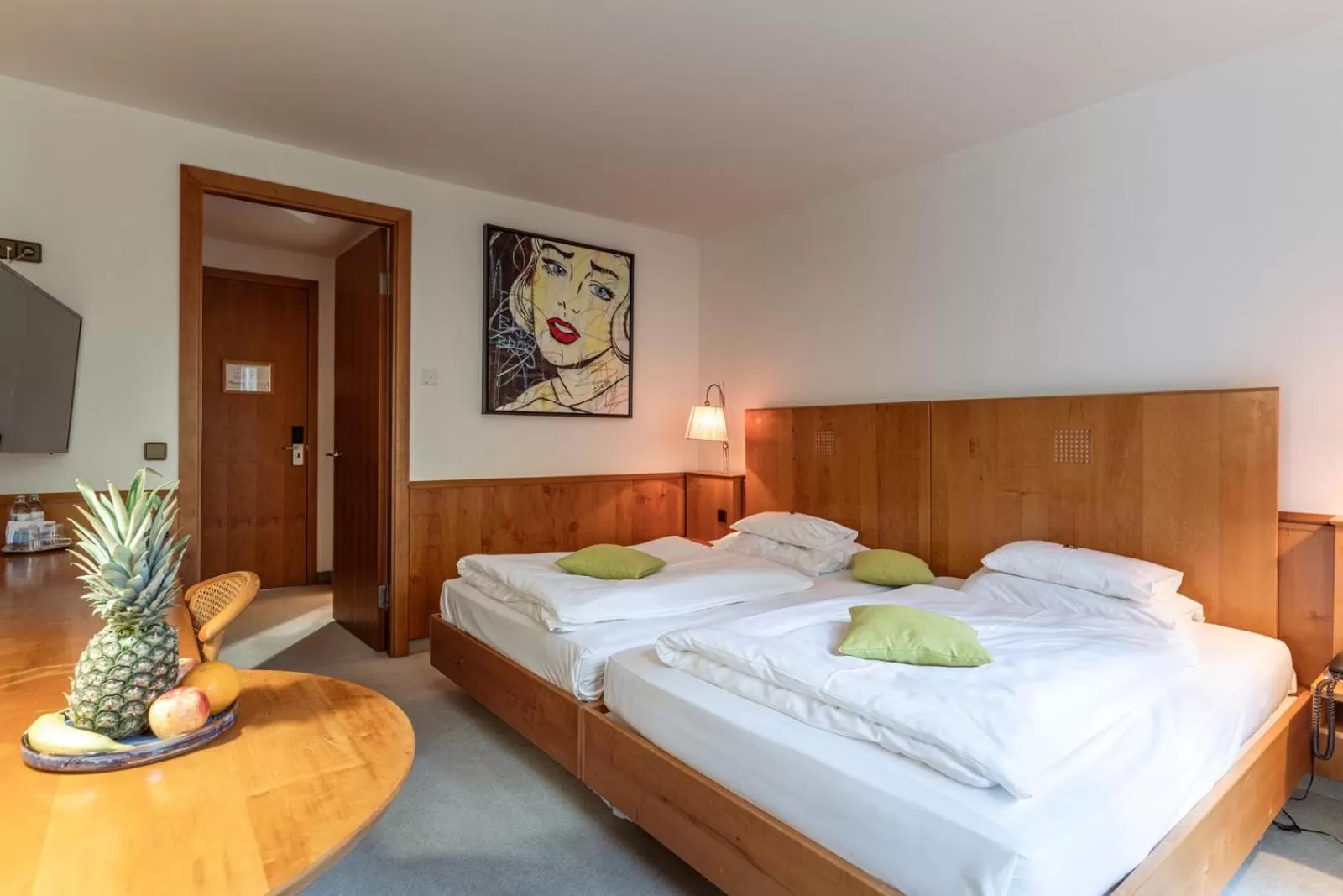 Bed in Hotel Restaurant Südrast Dreiländereck