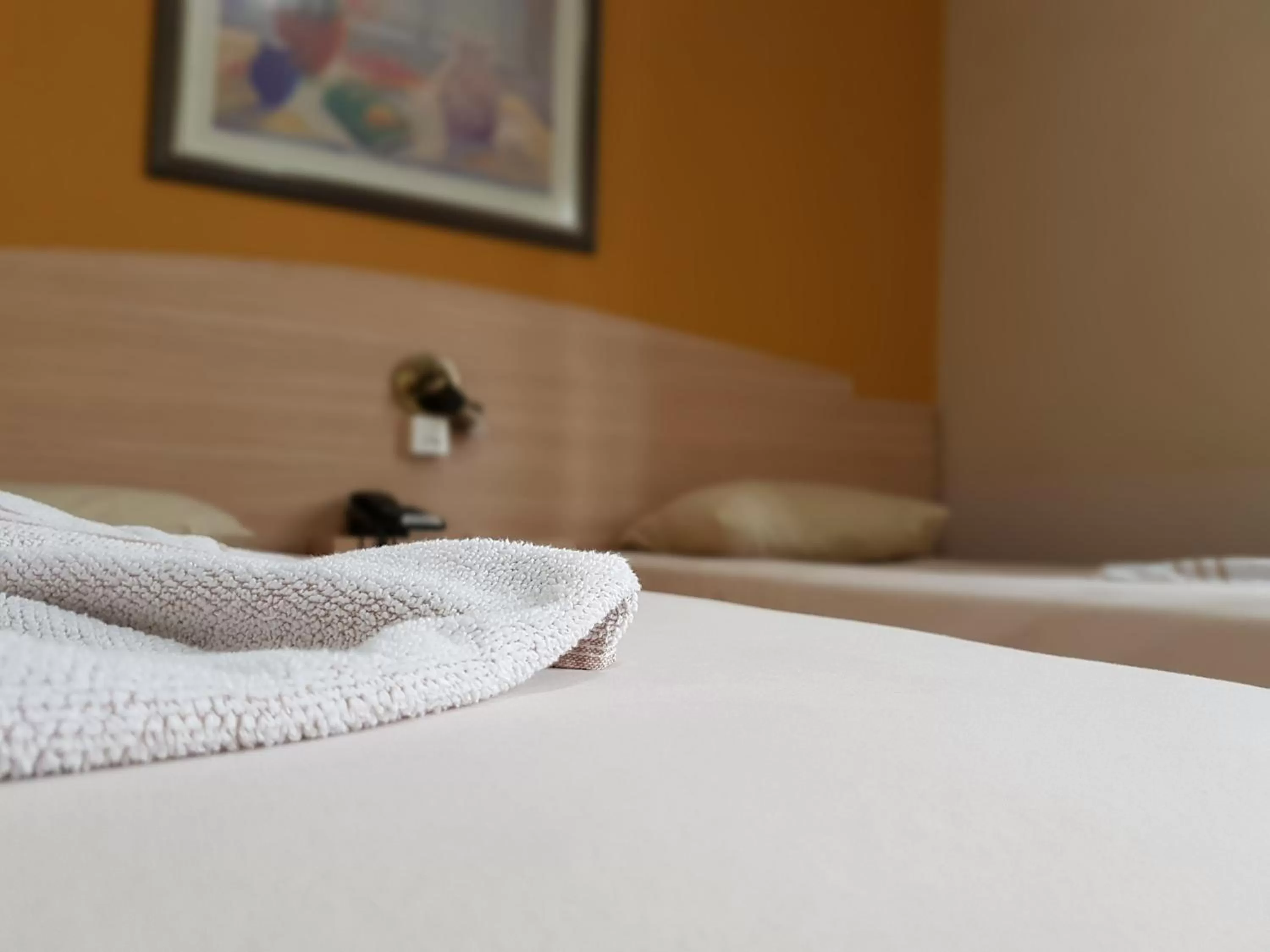 Bed in Hotel Bavarium