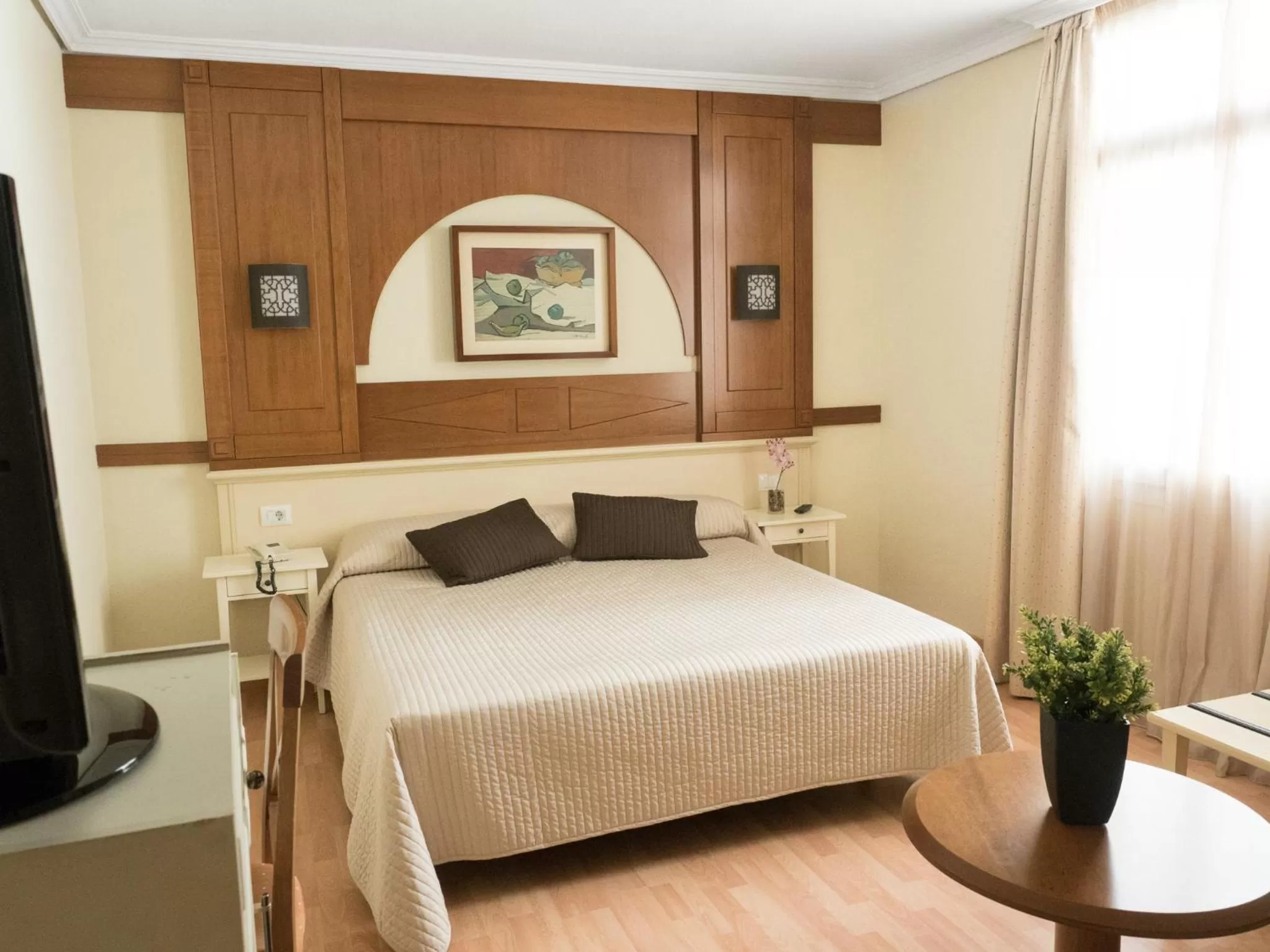 Bedroom, Bed in Hotel Pasarela