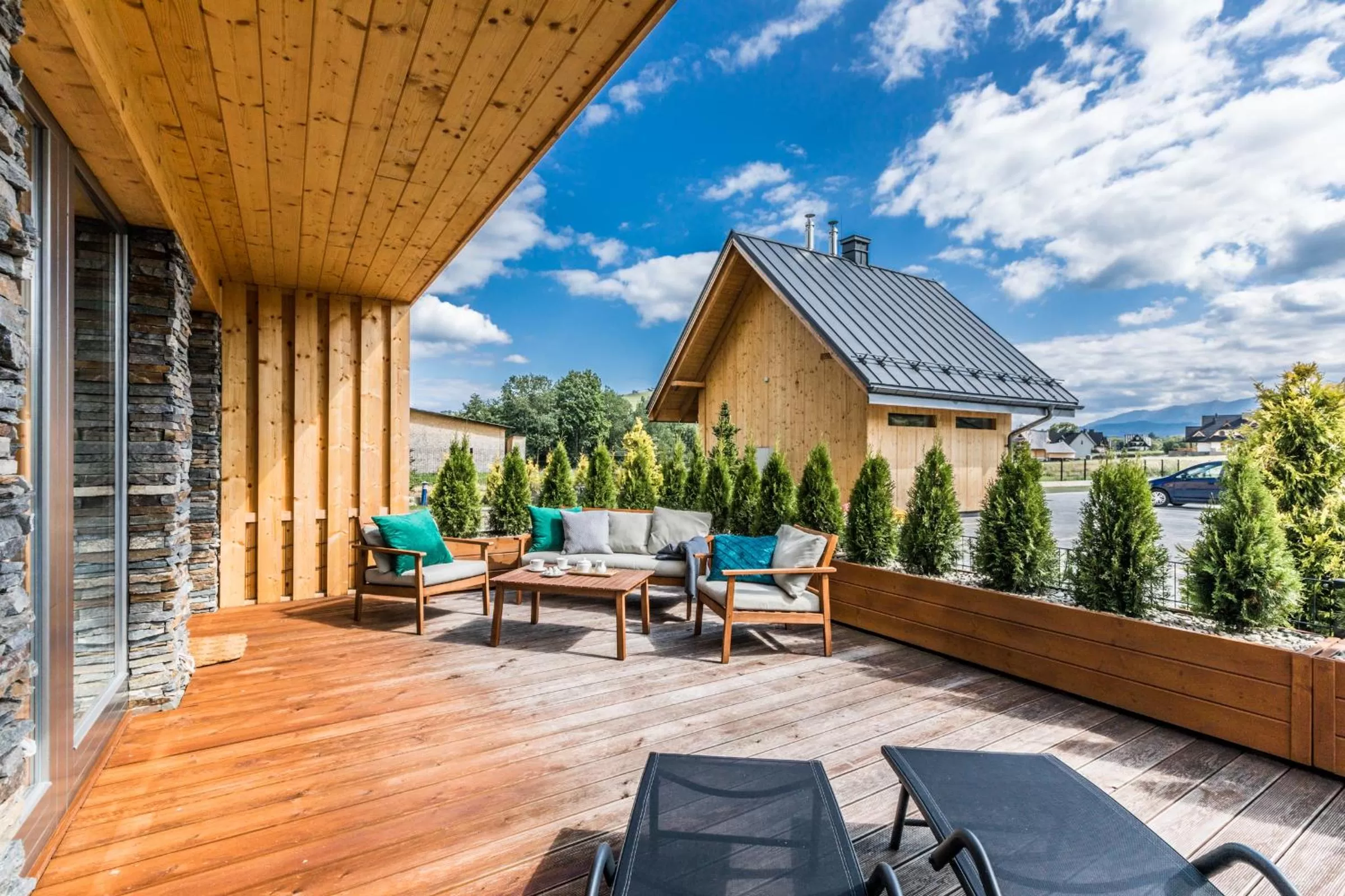 Patio in Białka Residence Ski - 50 m do Termy Bania Odkryj-Białke