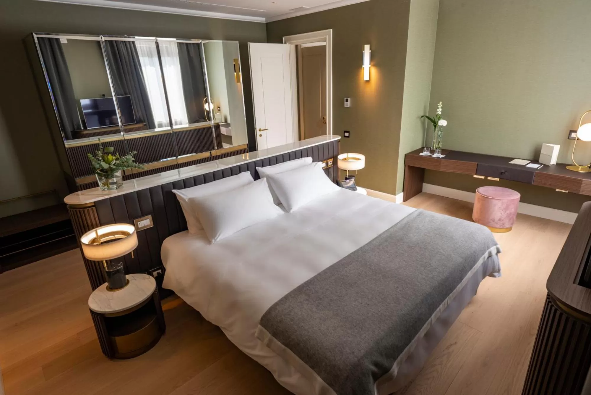 Bed in Grand Hotel Castrocaro Longlife Formula